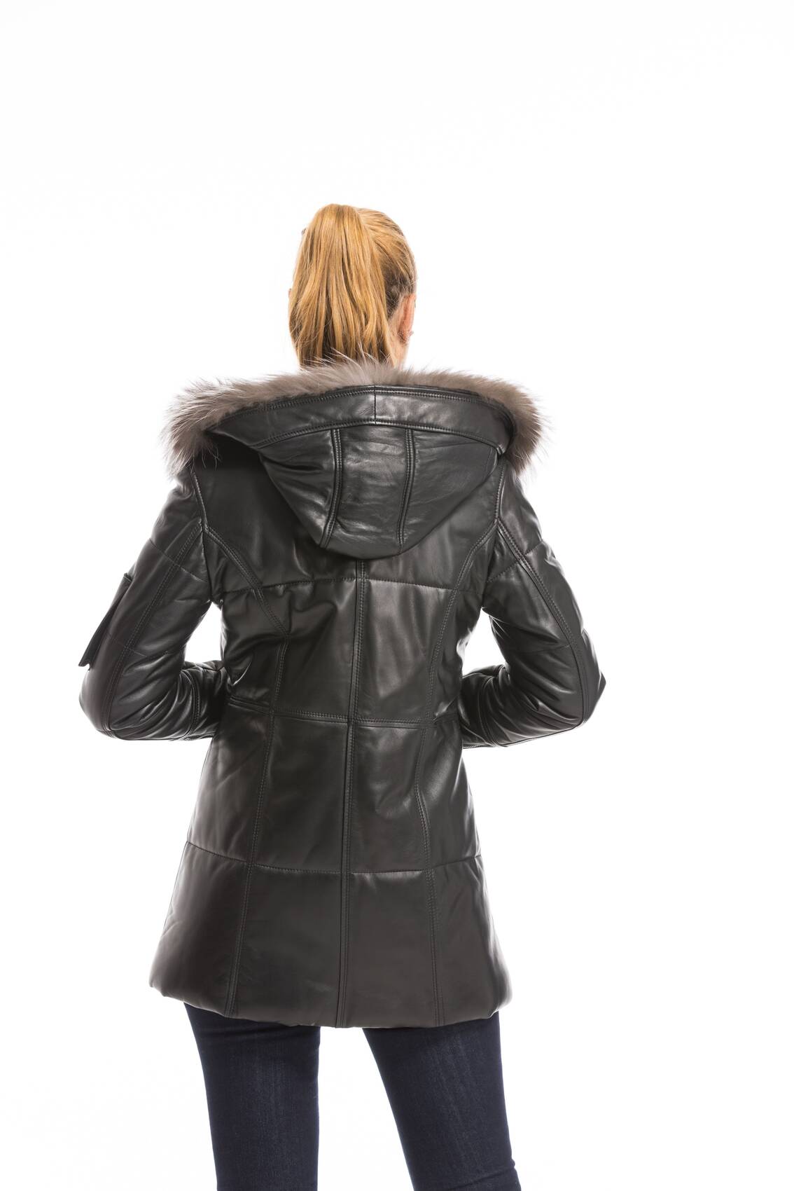 Vêtement en cuir Les bonnes affaires Femme noir