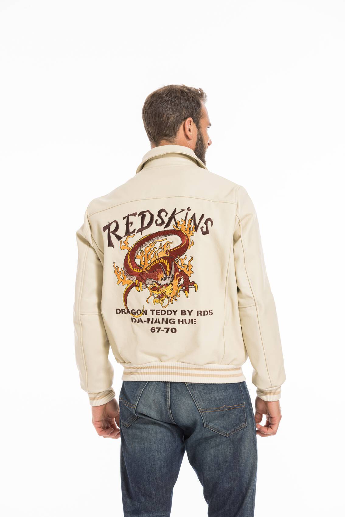 Vêtement en cuir Blousons cuir beige