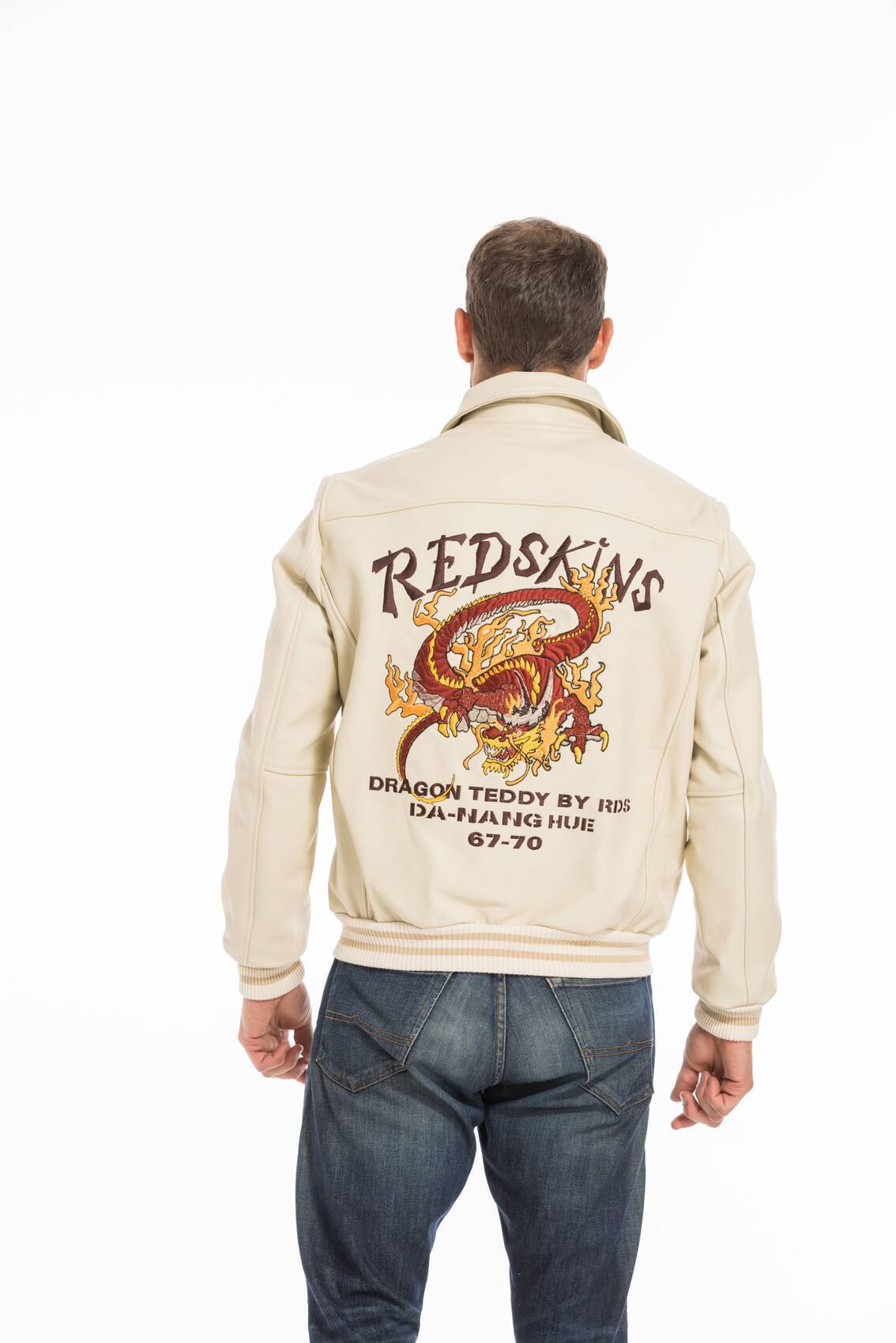 Vêtement en cuir Blousons cuir beige