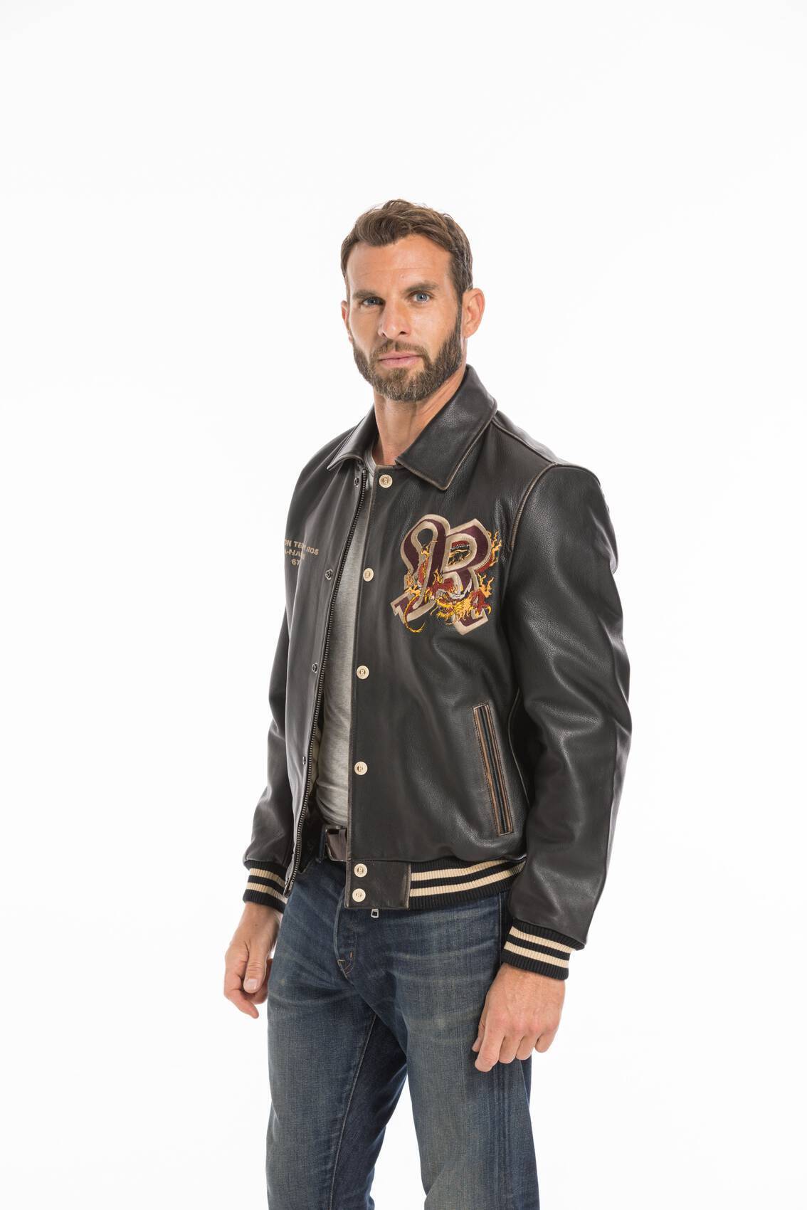 Vêtement en cuir Blousons cuir noir