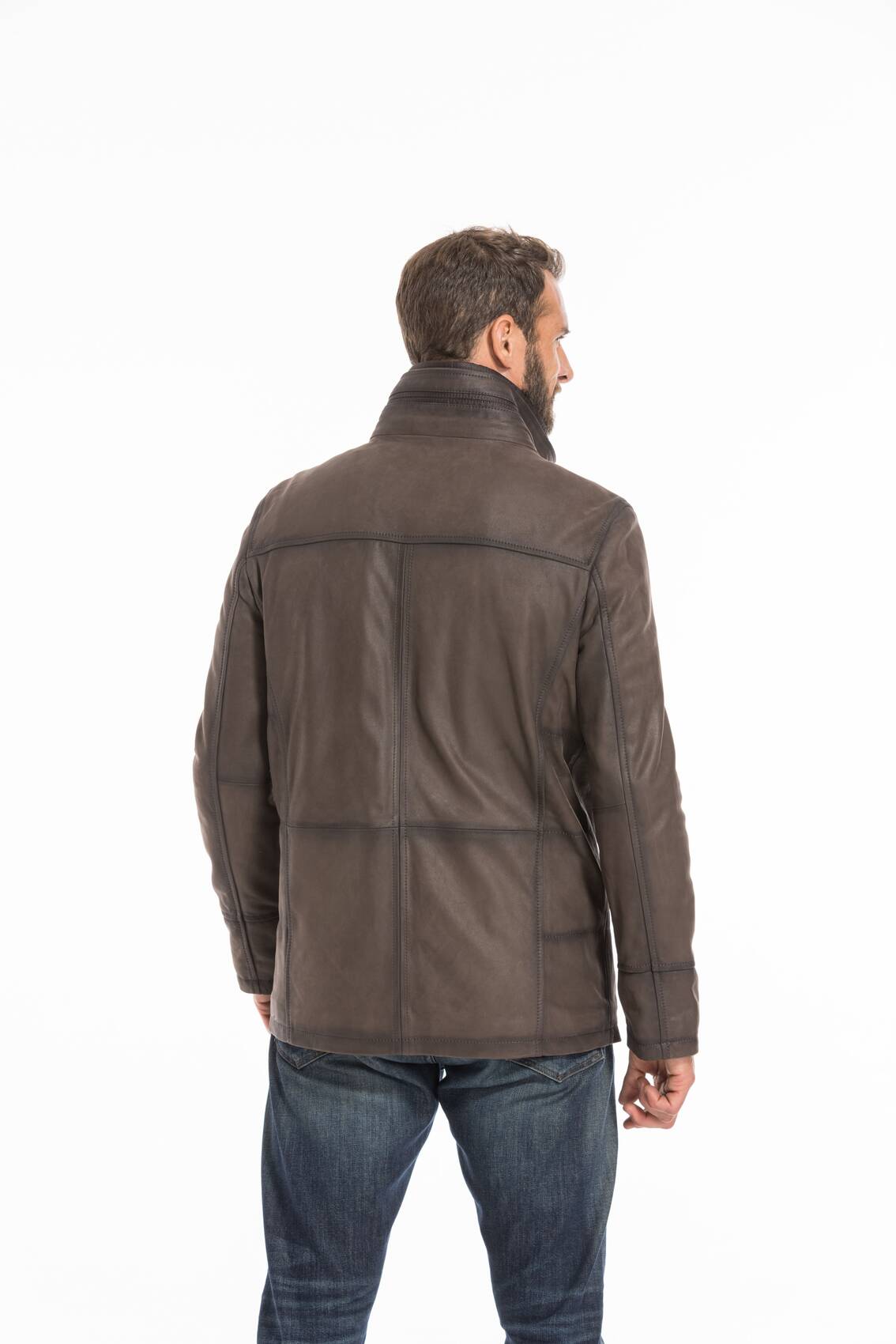 Vêtement en cuir Vestes & Trois Quart cuir marron