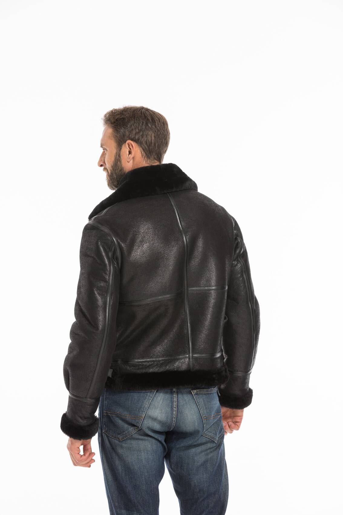 Vêtement en cuir Blousons cuir noir