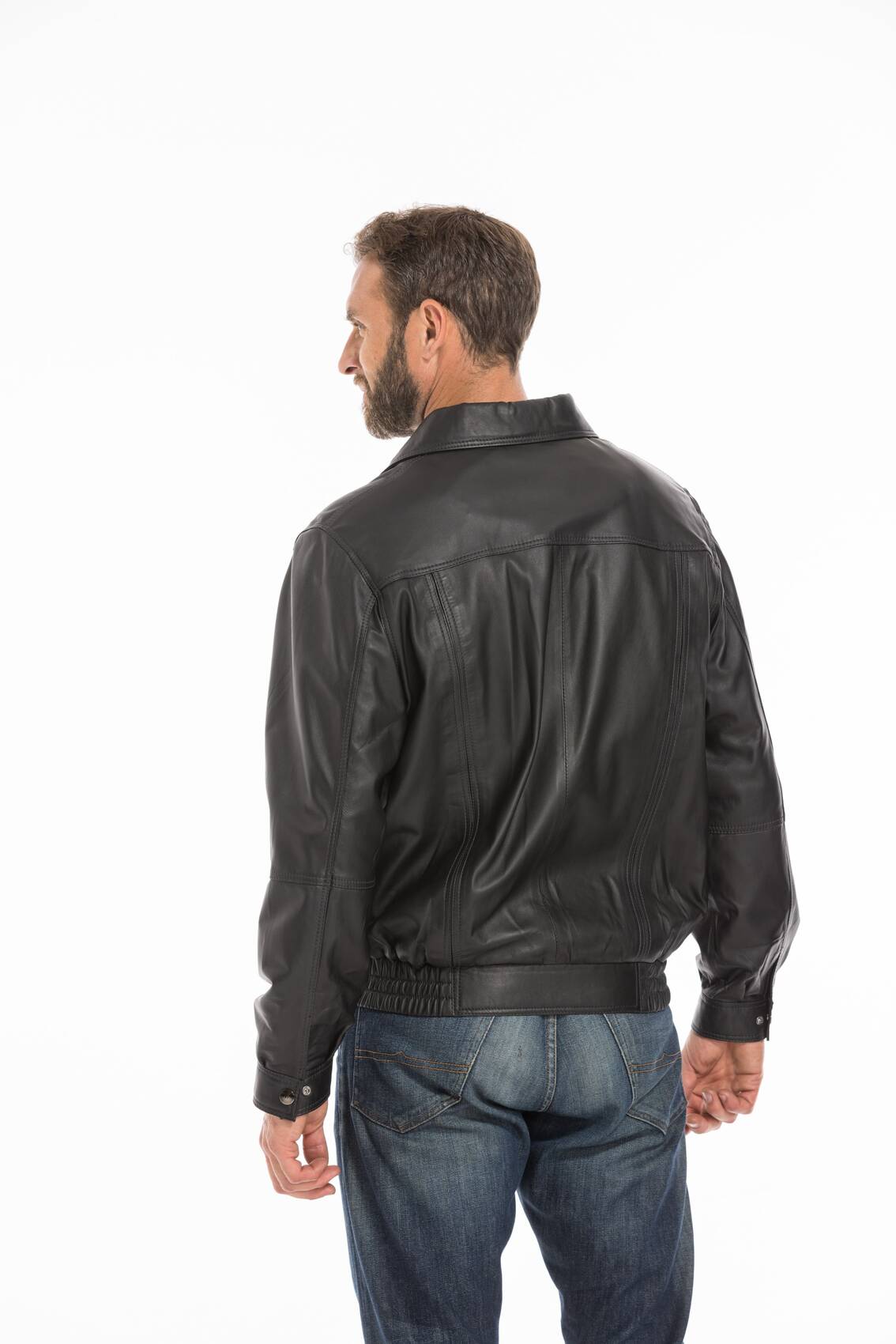 Vêtement en cuir Vestes & Trois Quart cuir noir