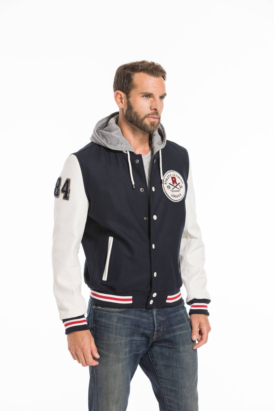 Veste cuir capuche redskins online