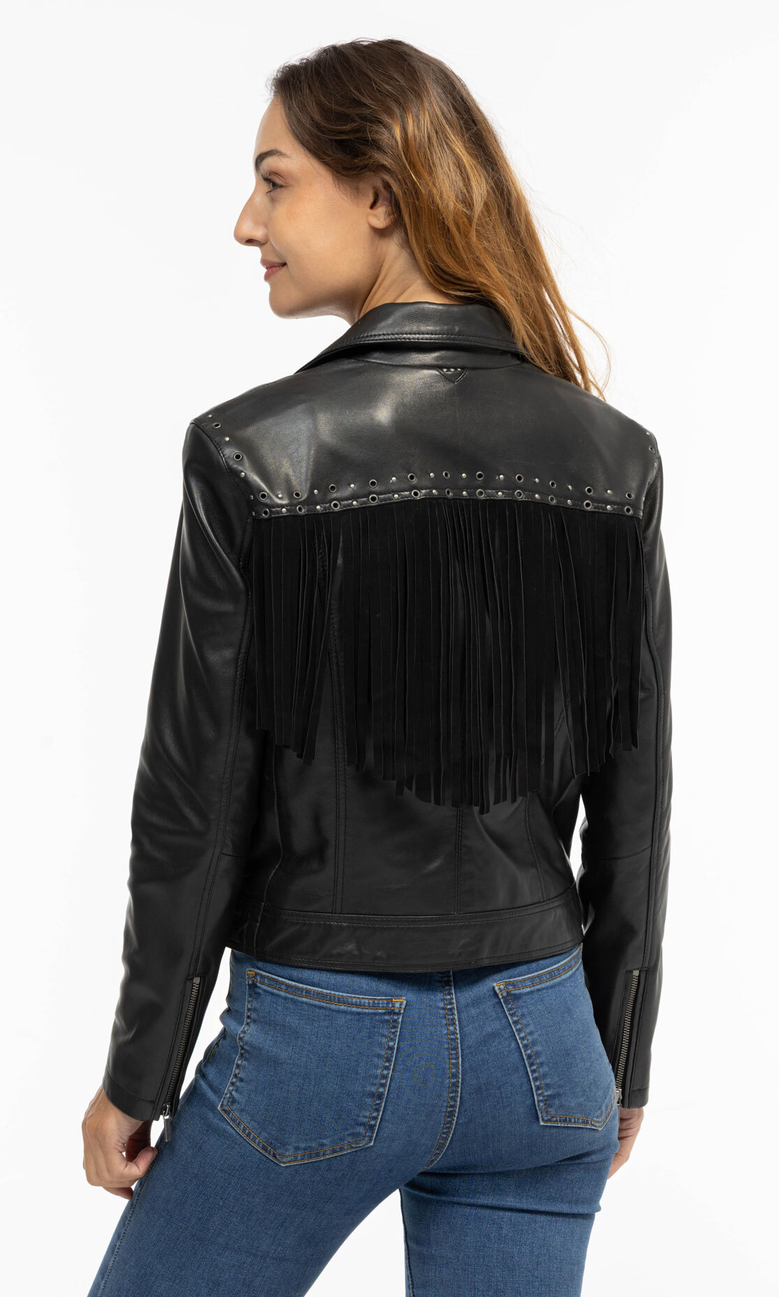 Vêtement en cuir Les bonnes affaires Femme noir