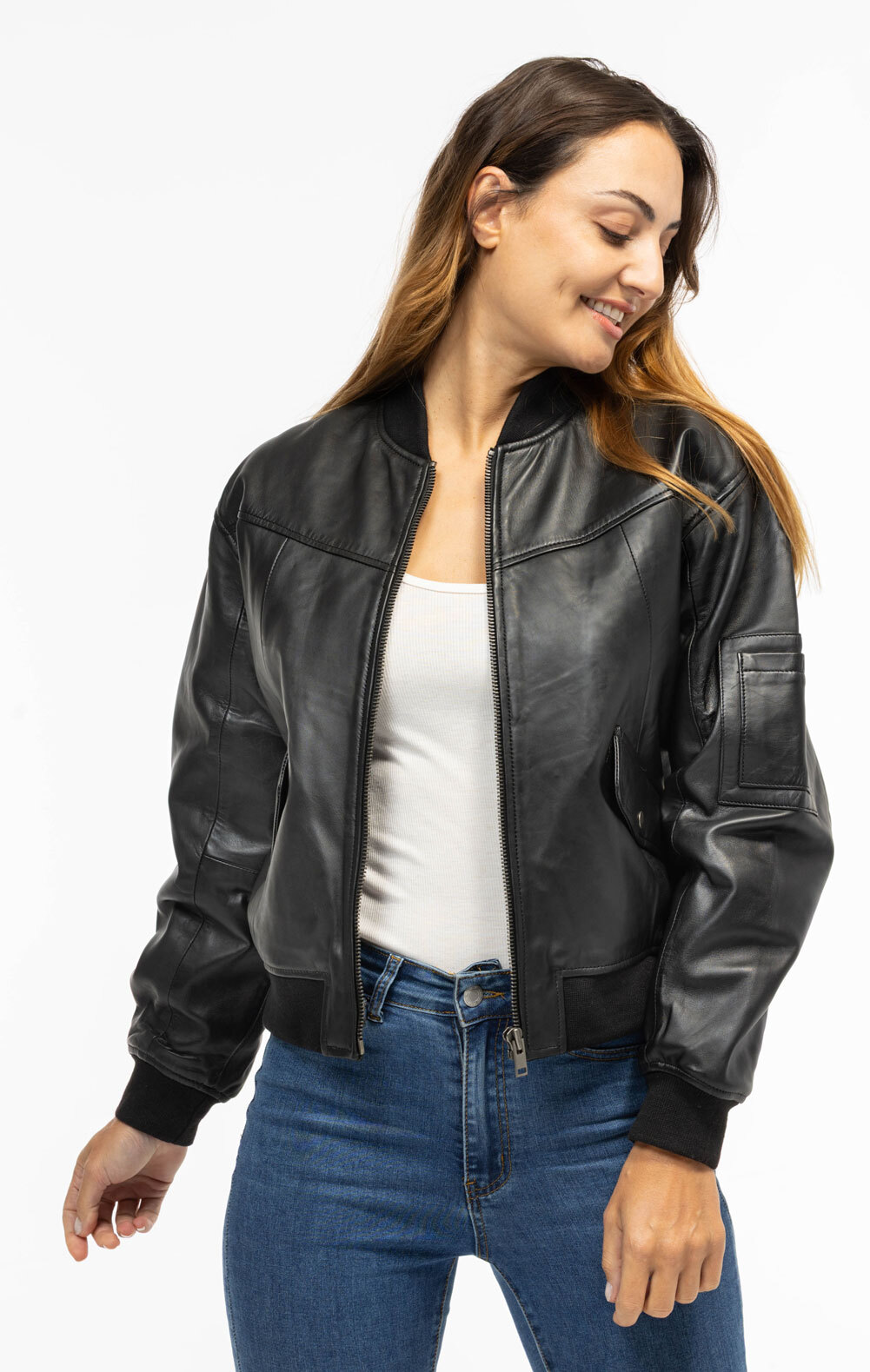 Vêtement en cuir Blousons cuir noir