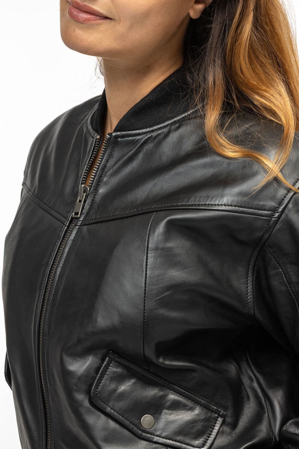 Vêtement en cuir Blousons cuir noir