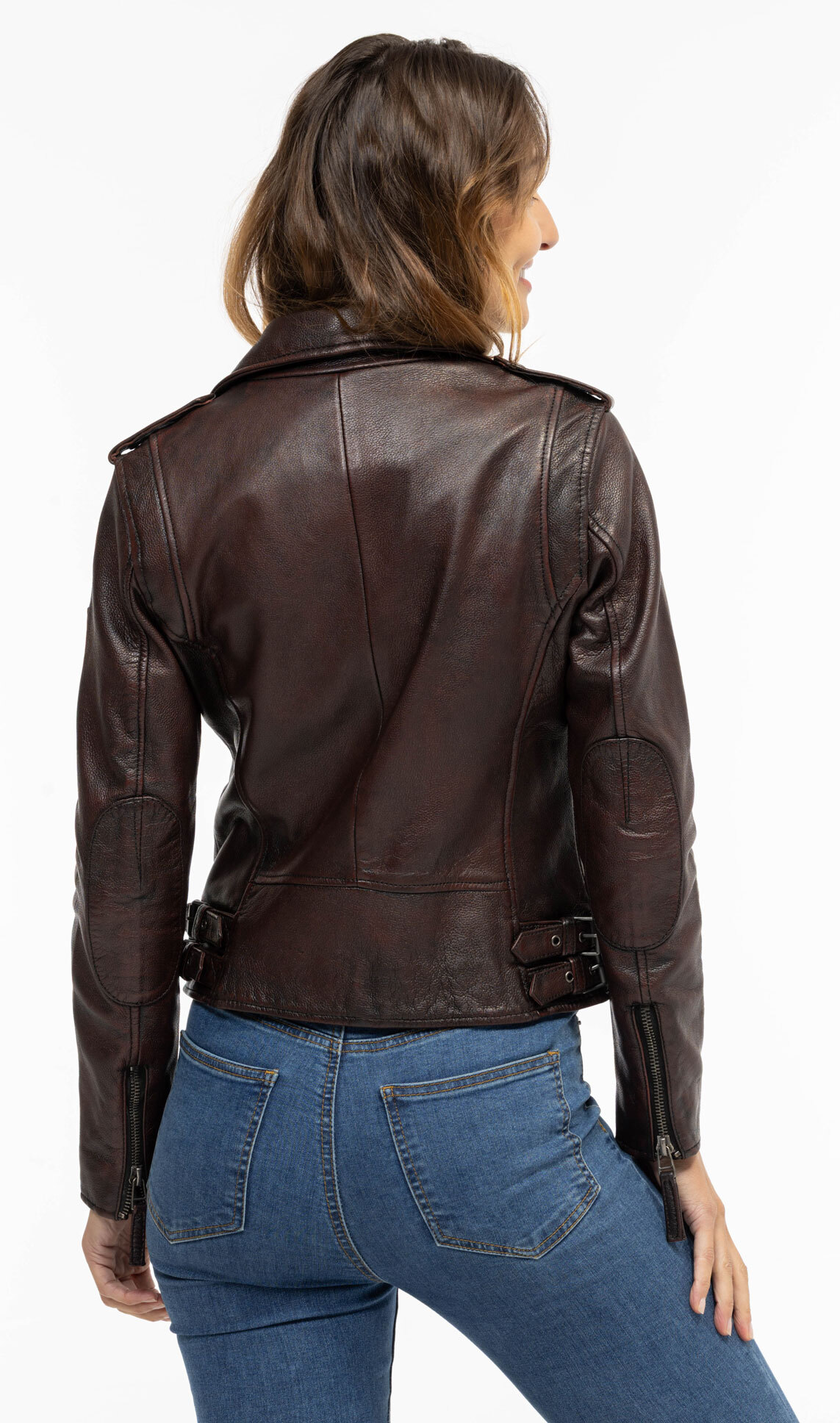 Vêtement en cuir Blousons cuir rouge