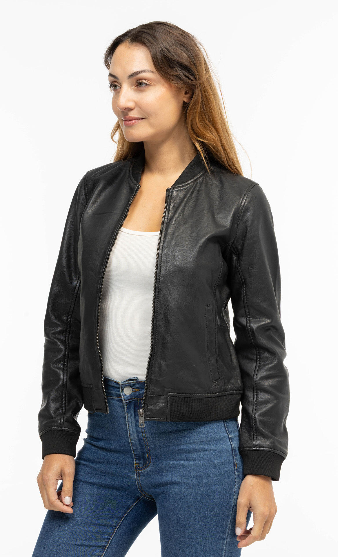 Vêtement en cuir Blousons cuir noir