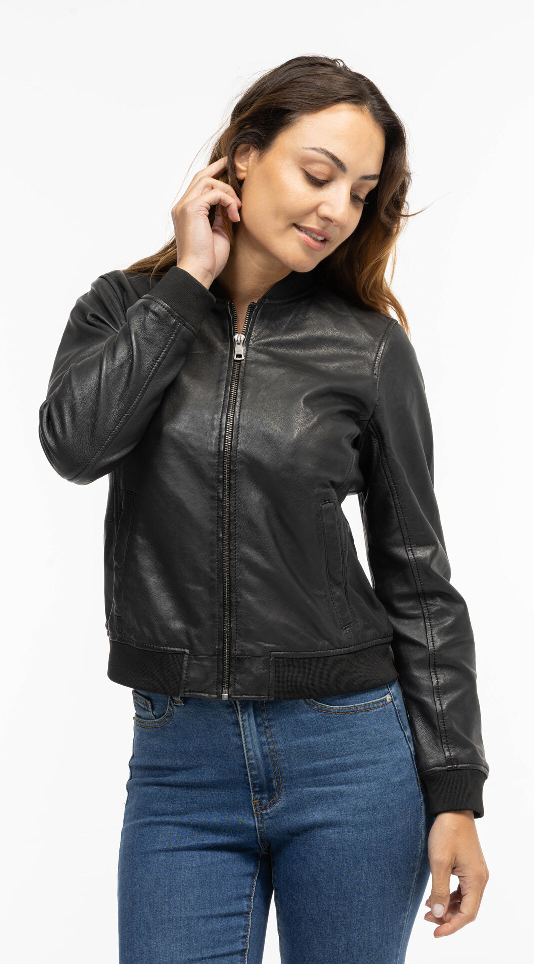 Vêtement en cuir Blousons cuir noir