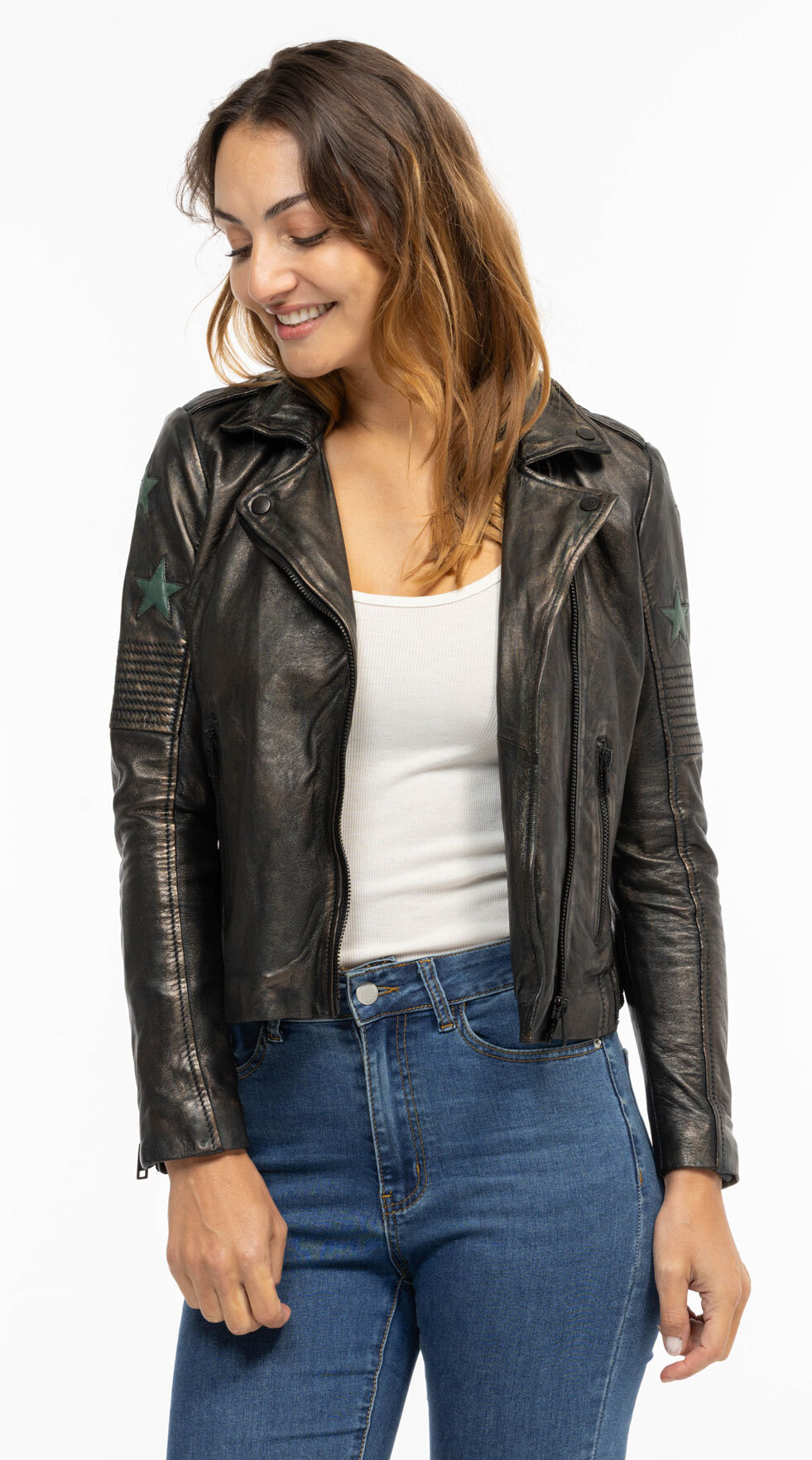 Vêtement en cuir Blousons cuir noir