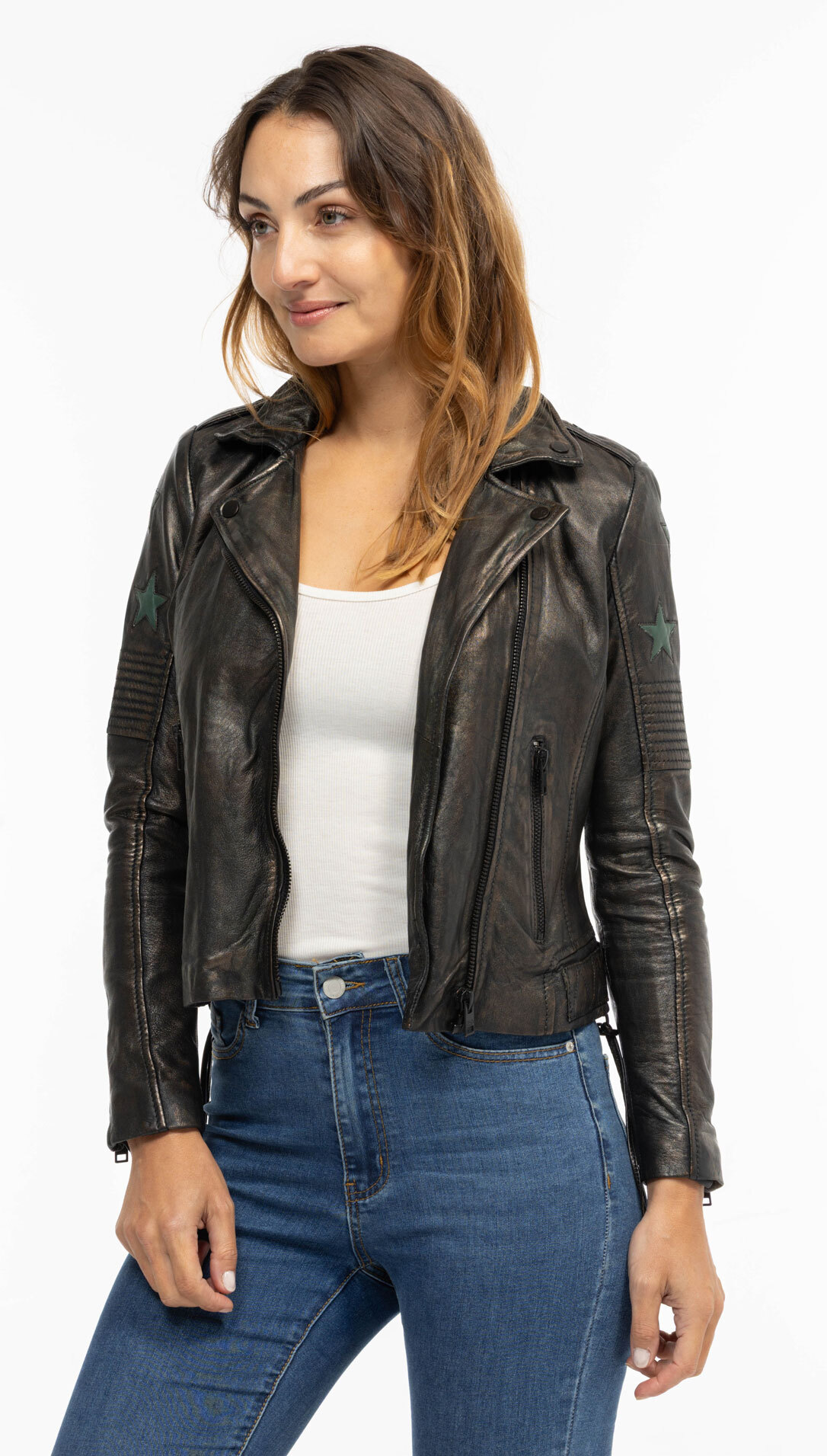 Vêtement en cuir Blousons cuir noir