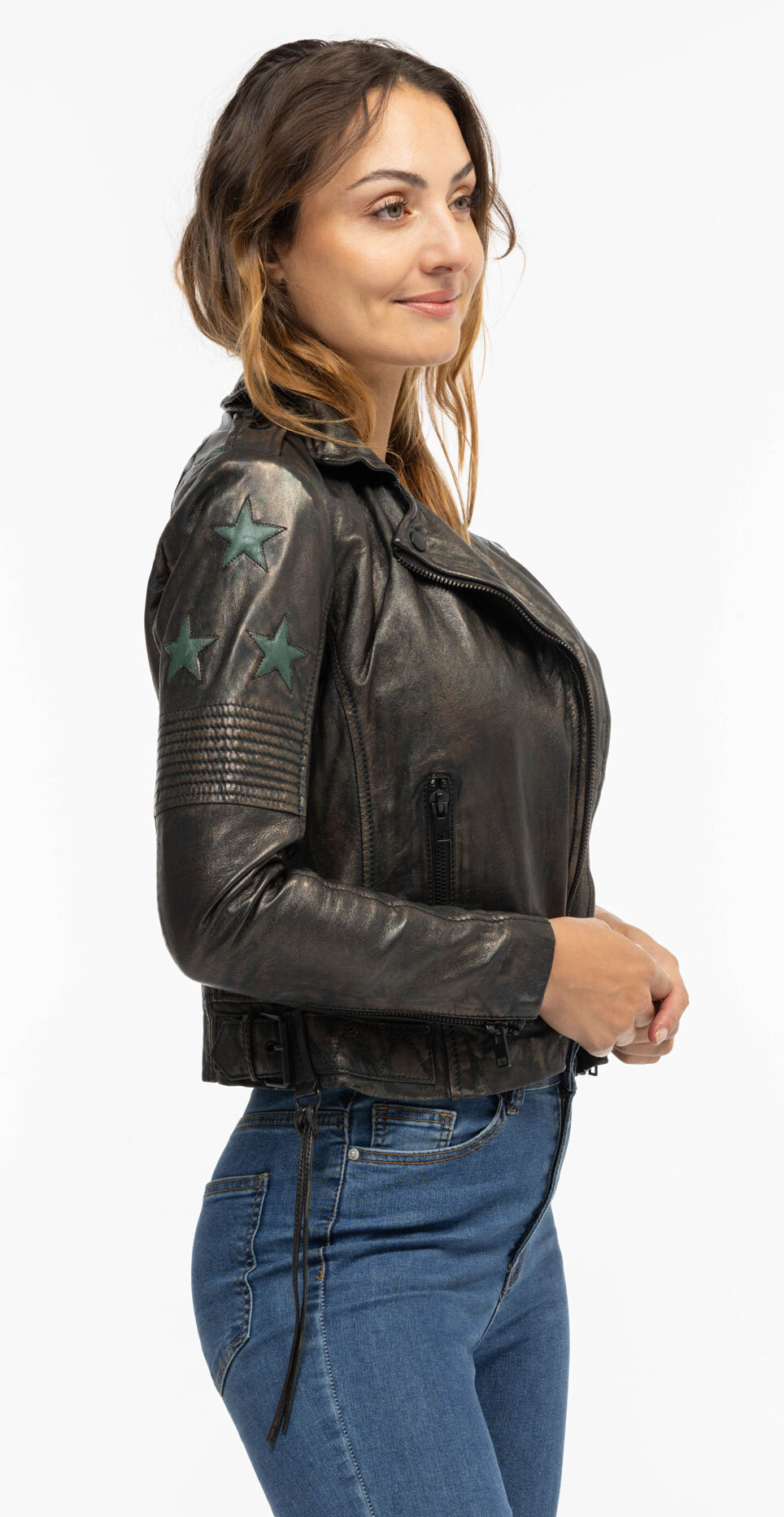 Vêtement en cuir Blousons cuir noir