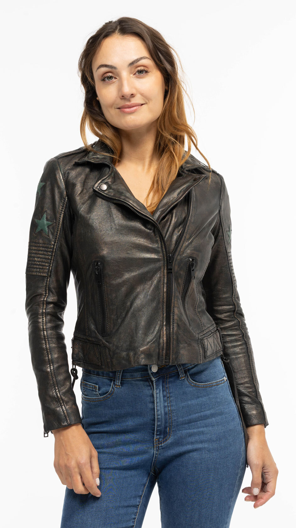 Vêtement en cuir Blousons cuir noir