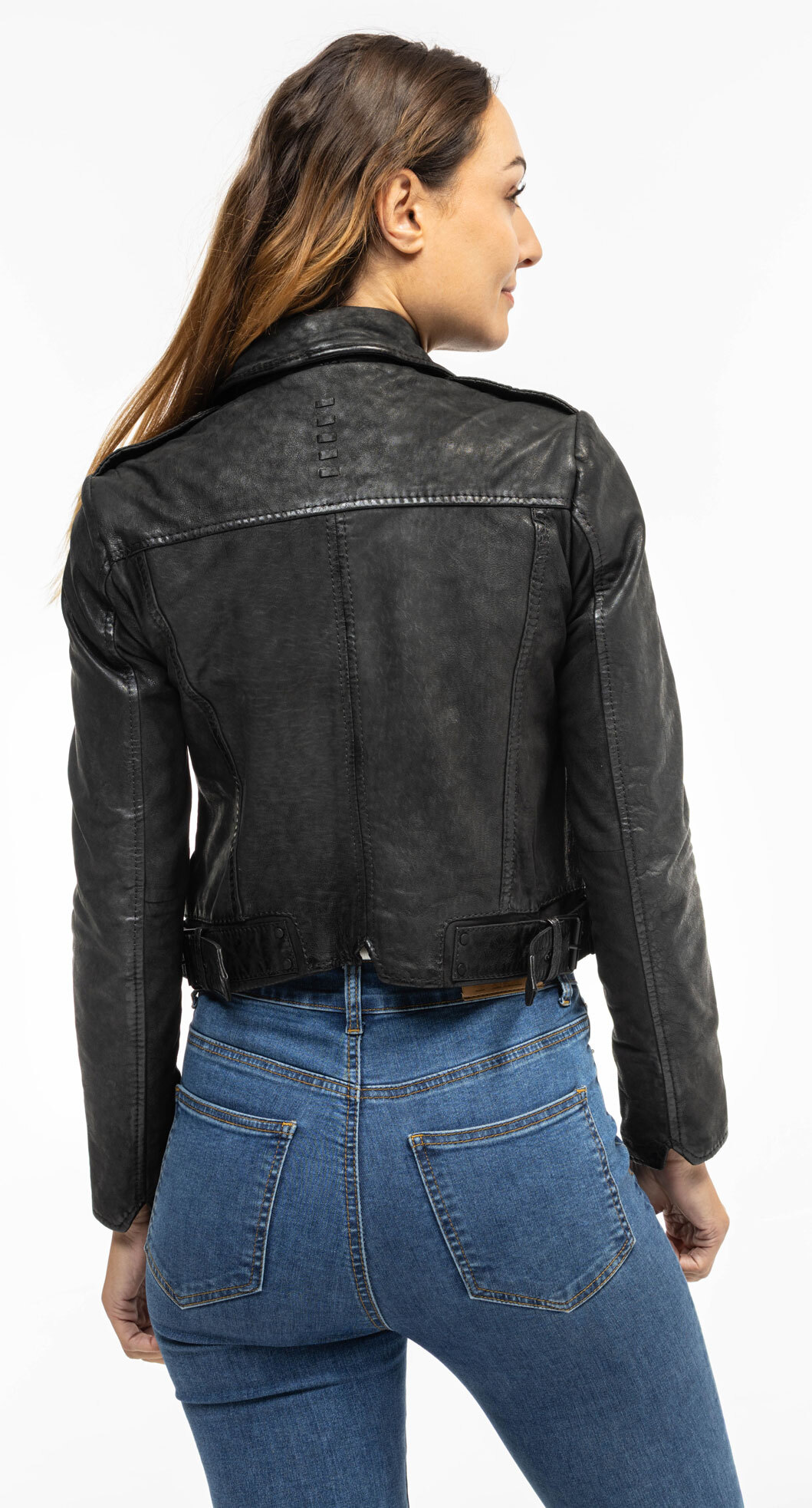 Vêtement en cuir Vestes cuir noir