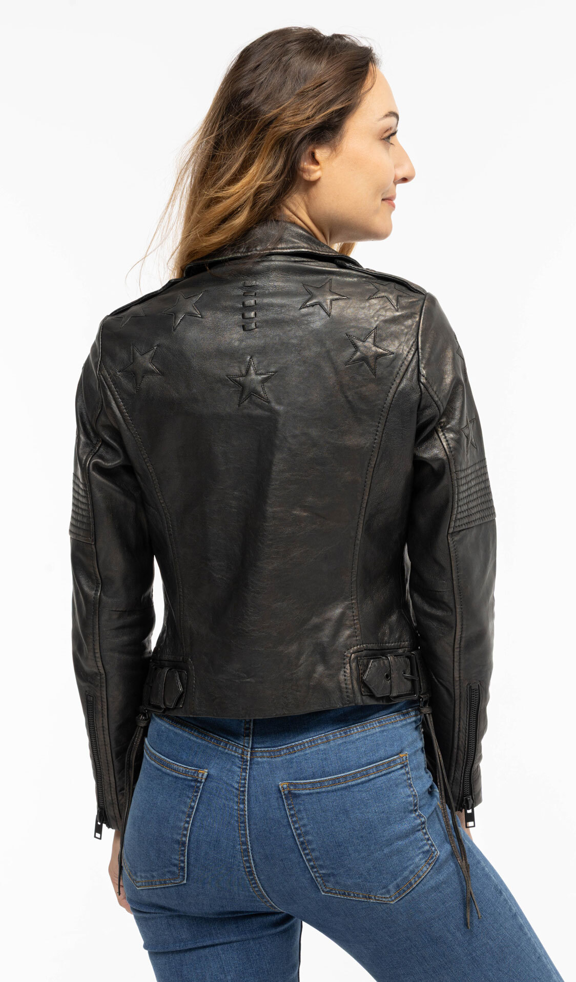 Vêtement en cuir Blousons cuir noir