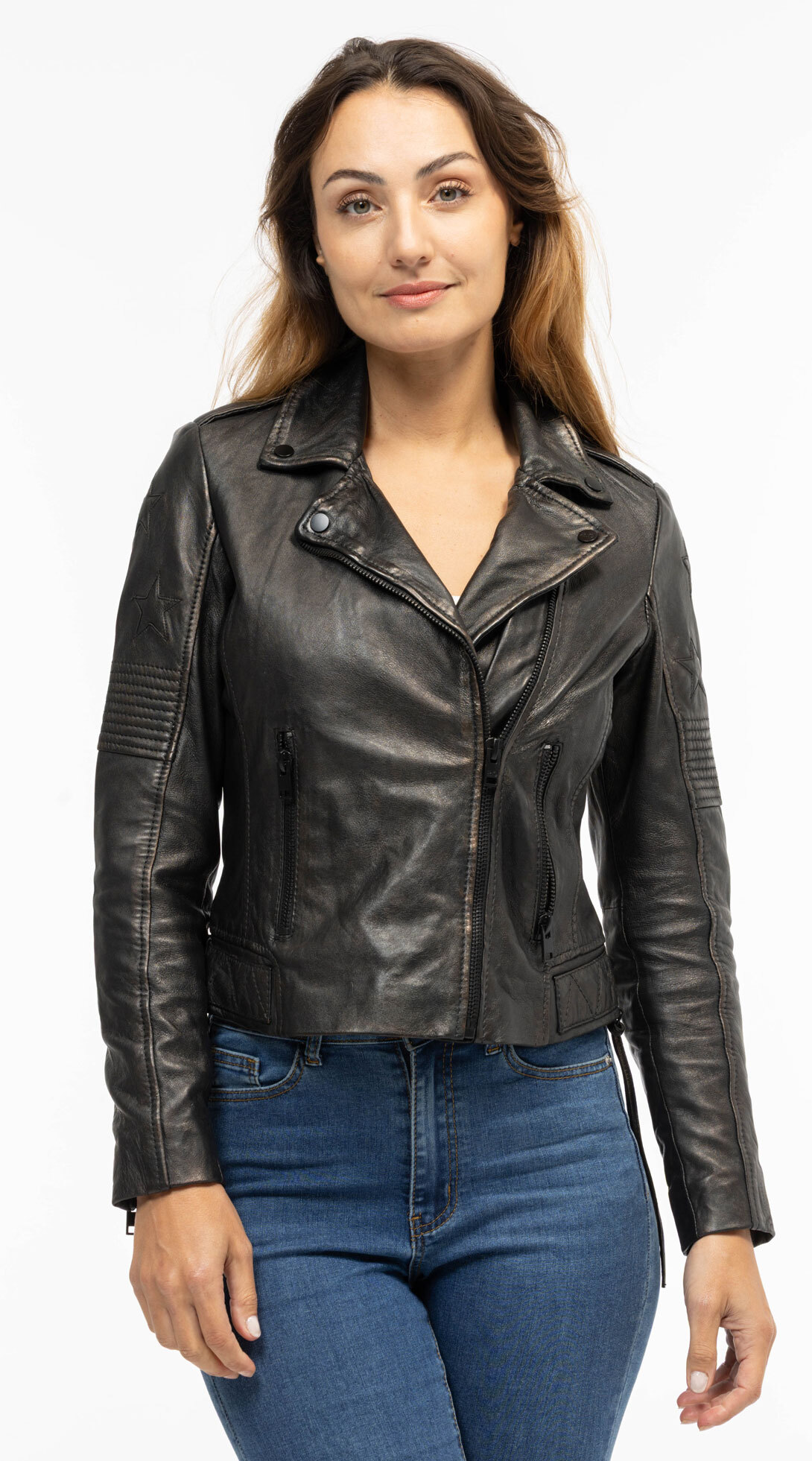 Vêtement en cuir Blousons cuir noir