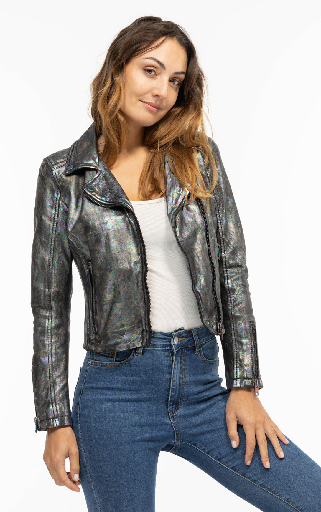 Vêtement en cuir Blousons cuir noir