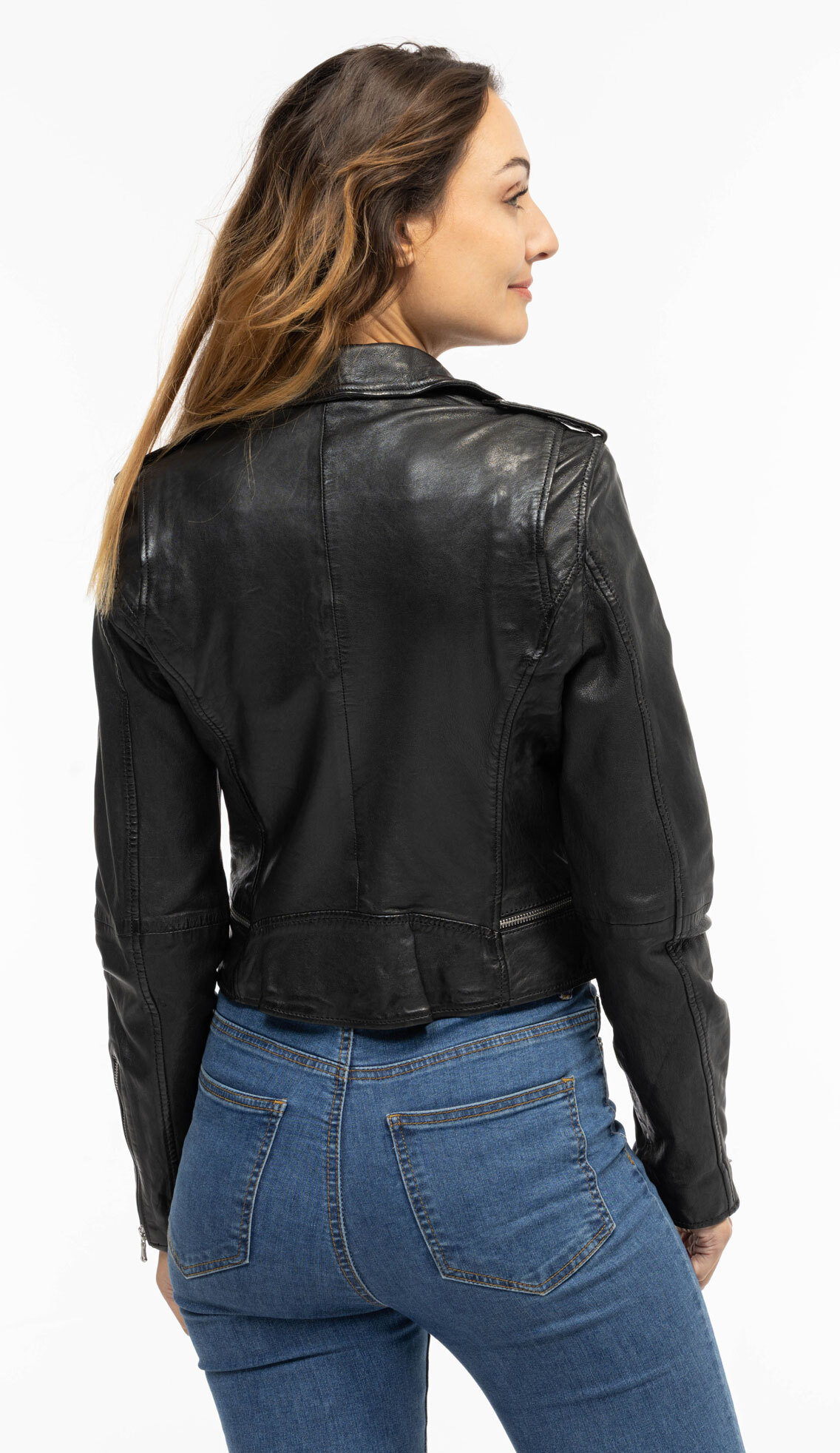 Vêtement en cuir Les bonnes affaires Femme noir