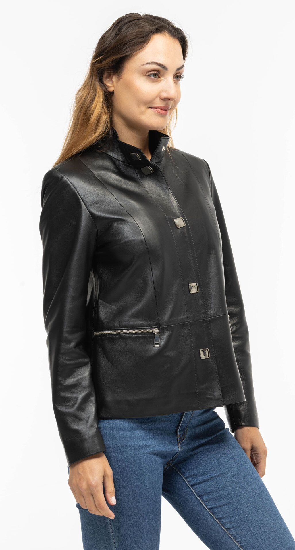 Vêtement en cuir Vestes cuir noir