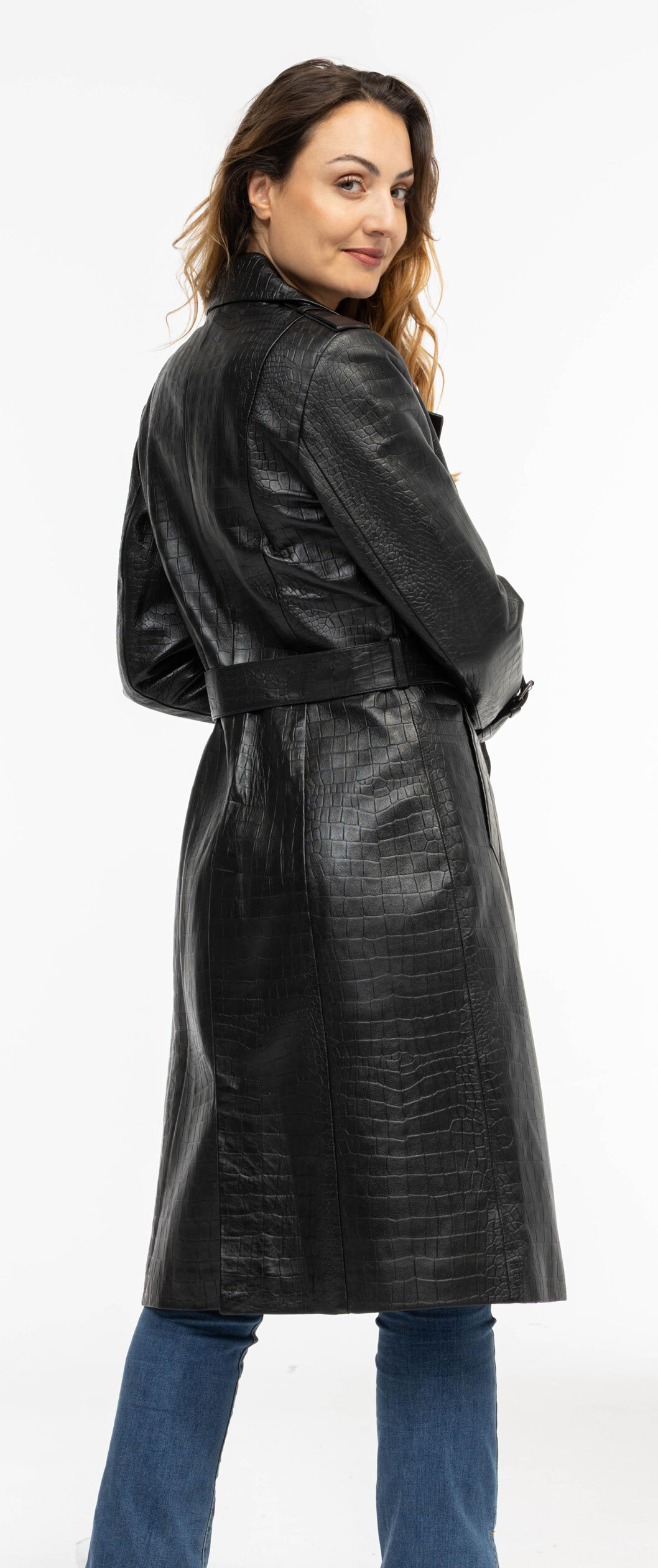 Vêtement en cuir Manteaux cuir noir