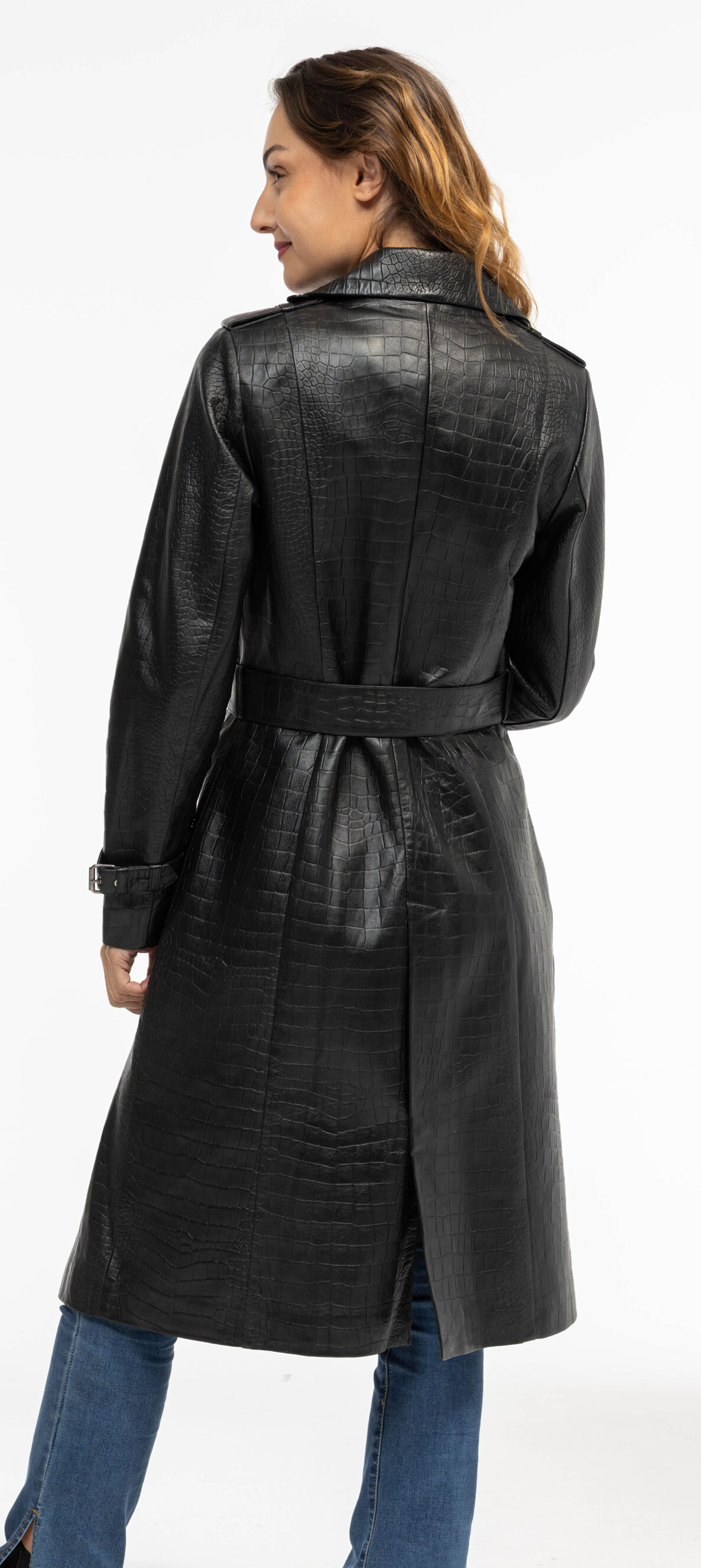 Vêtement en cuir Manteaux cuir noir