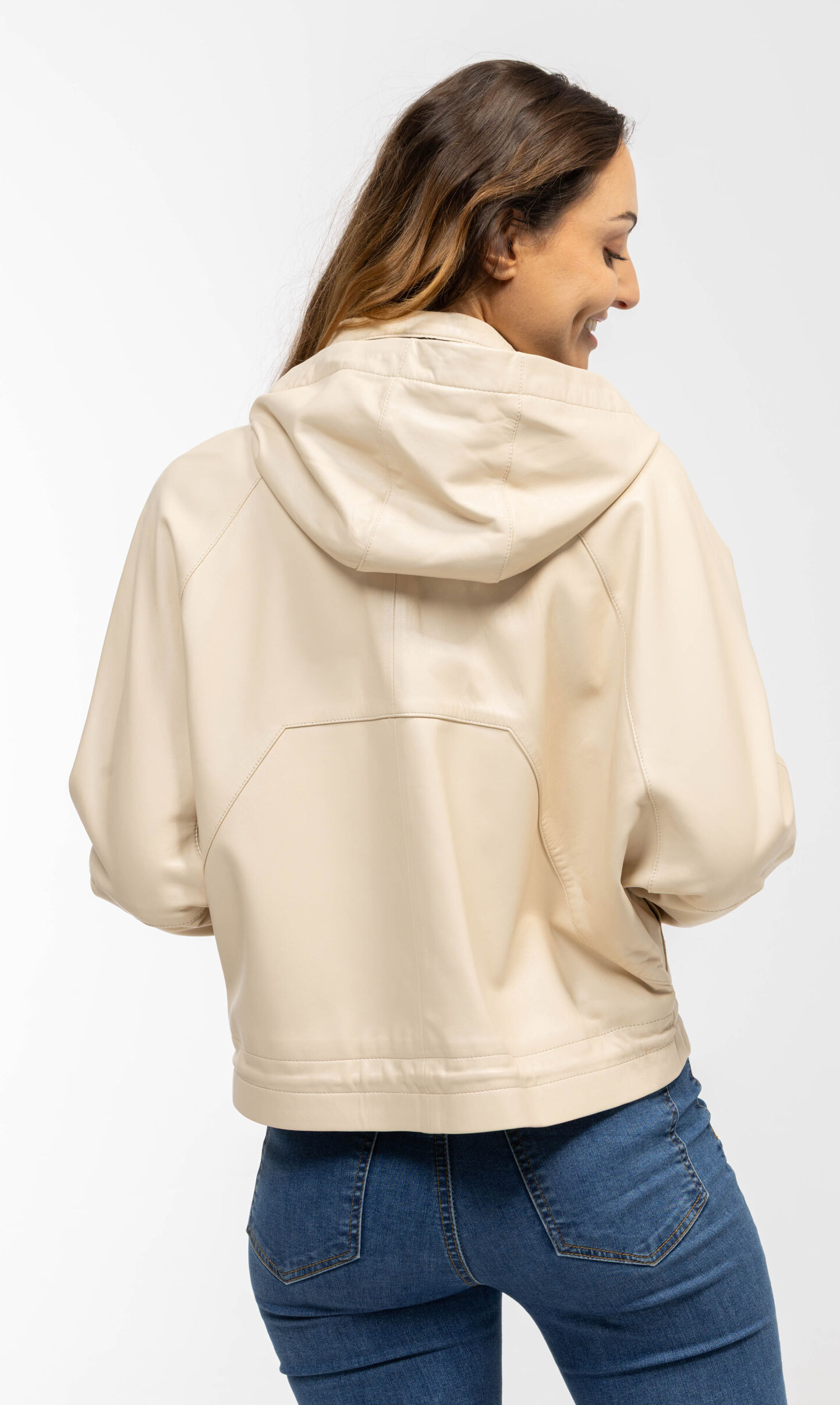 Vêtement en cuir Blousons cuir beige