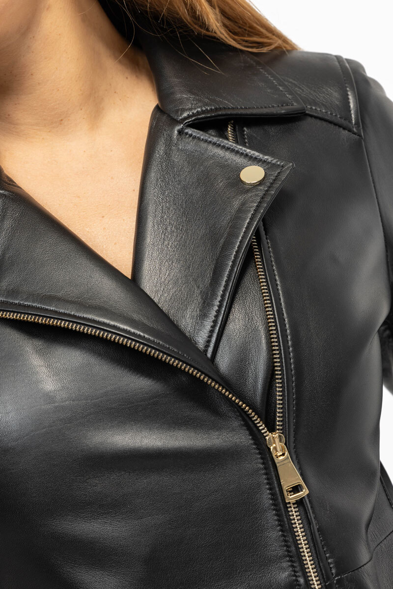 Vêtement en cuir Les bonnes affaires Femme noir