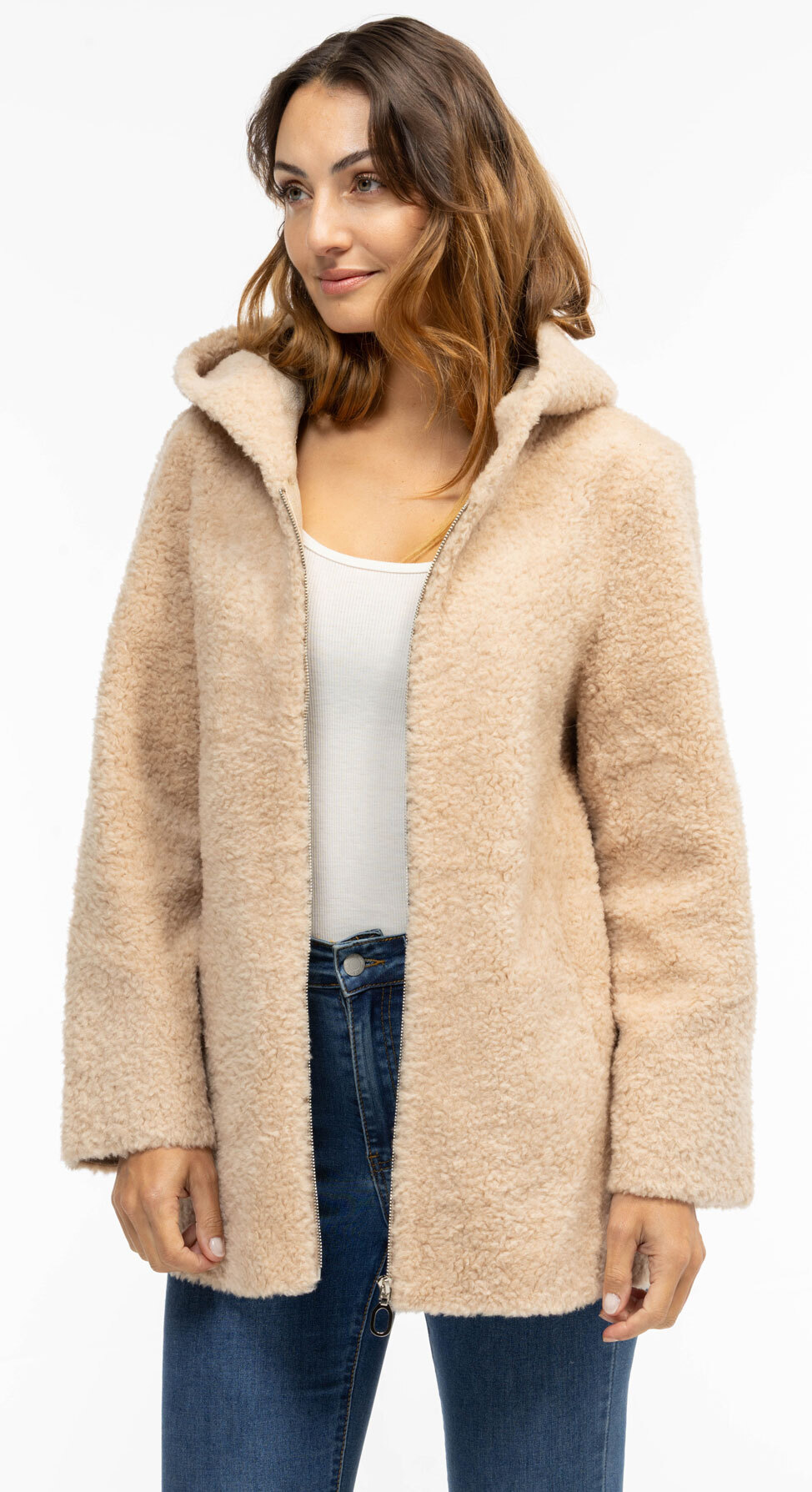 Vêtement en cuir Les bonnes affaires Femme beige