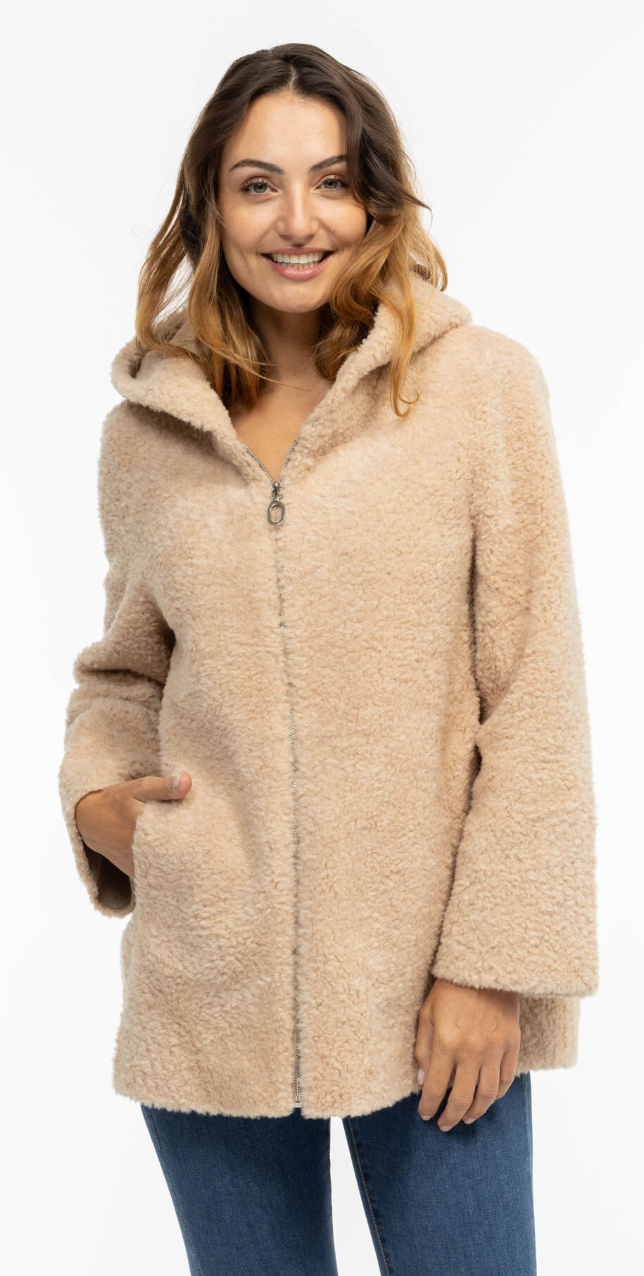 Vêtement en cuir Les bonnes affaires Femme beige