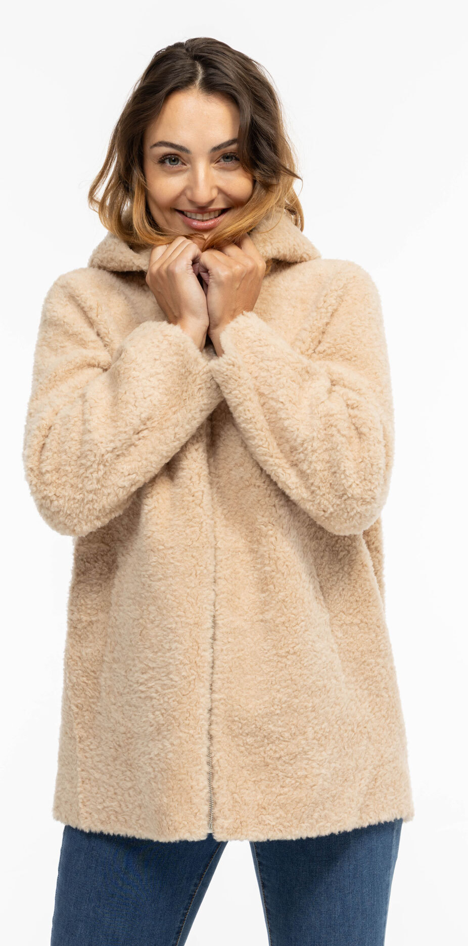 Vêtement en cuir Les bonnes affaires Femme beige