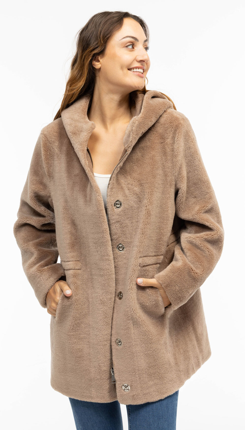 Vêtement en cuir Les bonnes affaires Femme camel