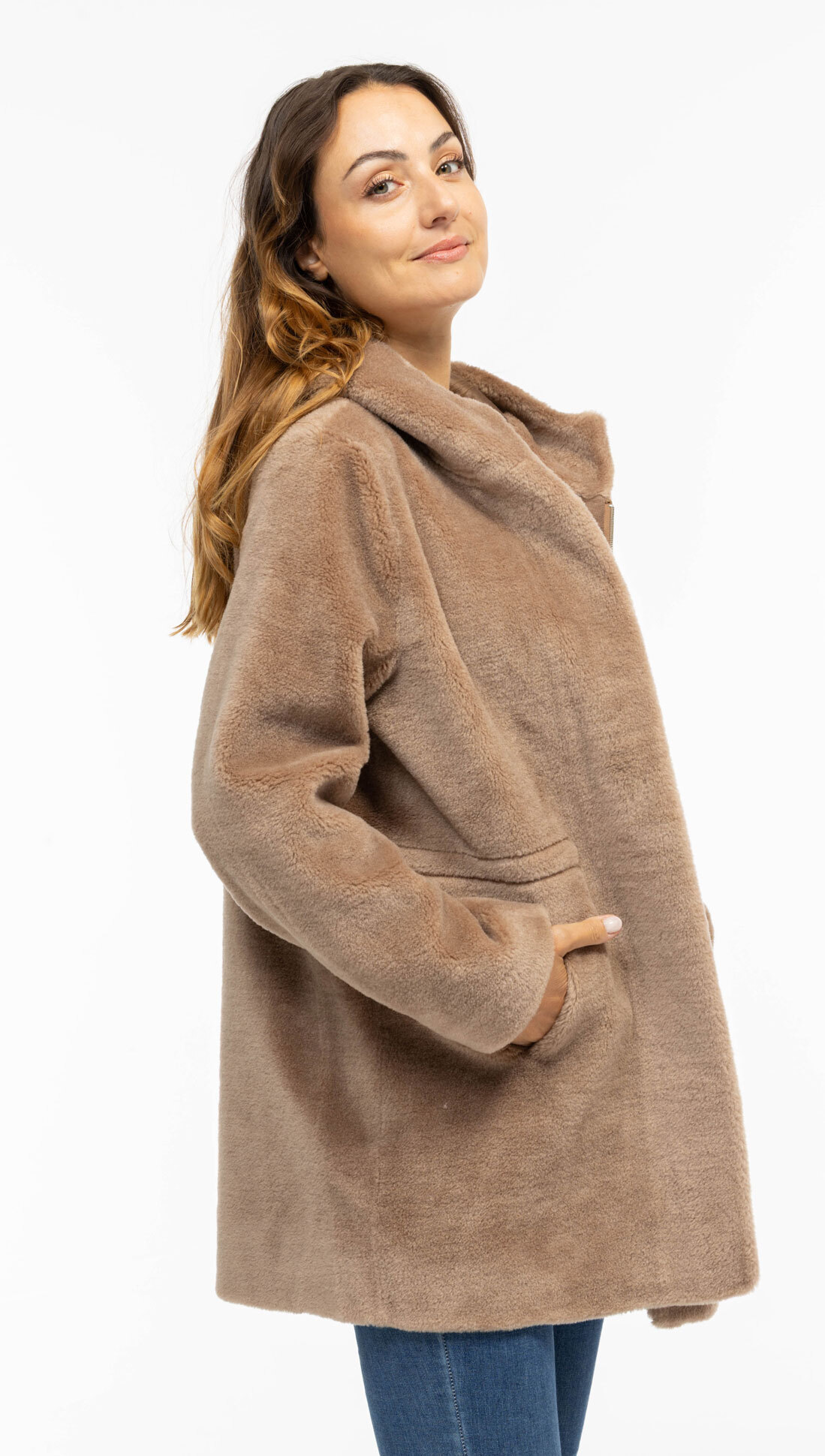 Vêtement en cuir Les bonnes affaires Femme camel