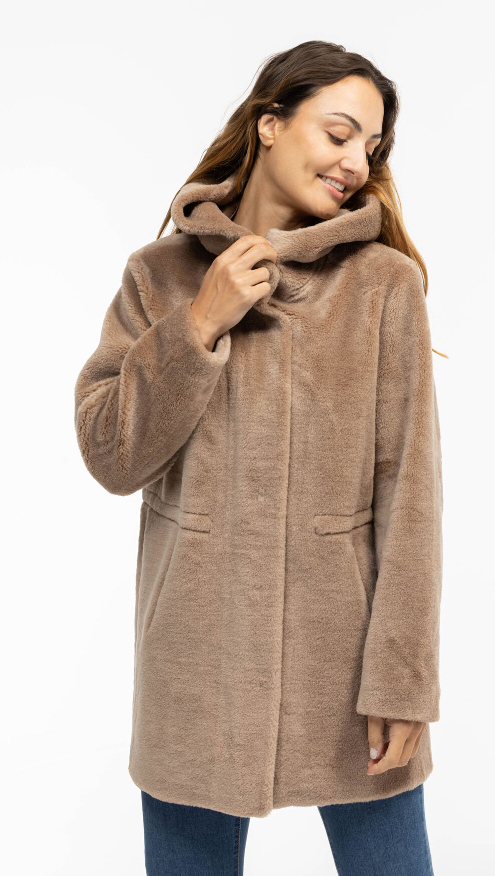 Vêtement en cuir Les bonnes affaires Femme camel