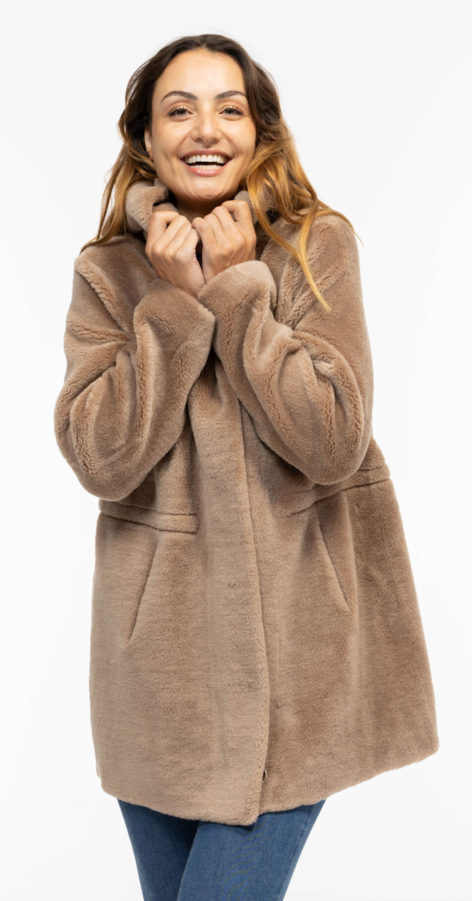 Vêtement en cuir Les bonnes affaires Femme camel