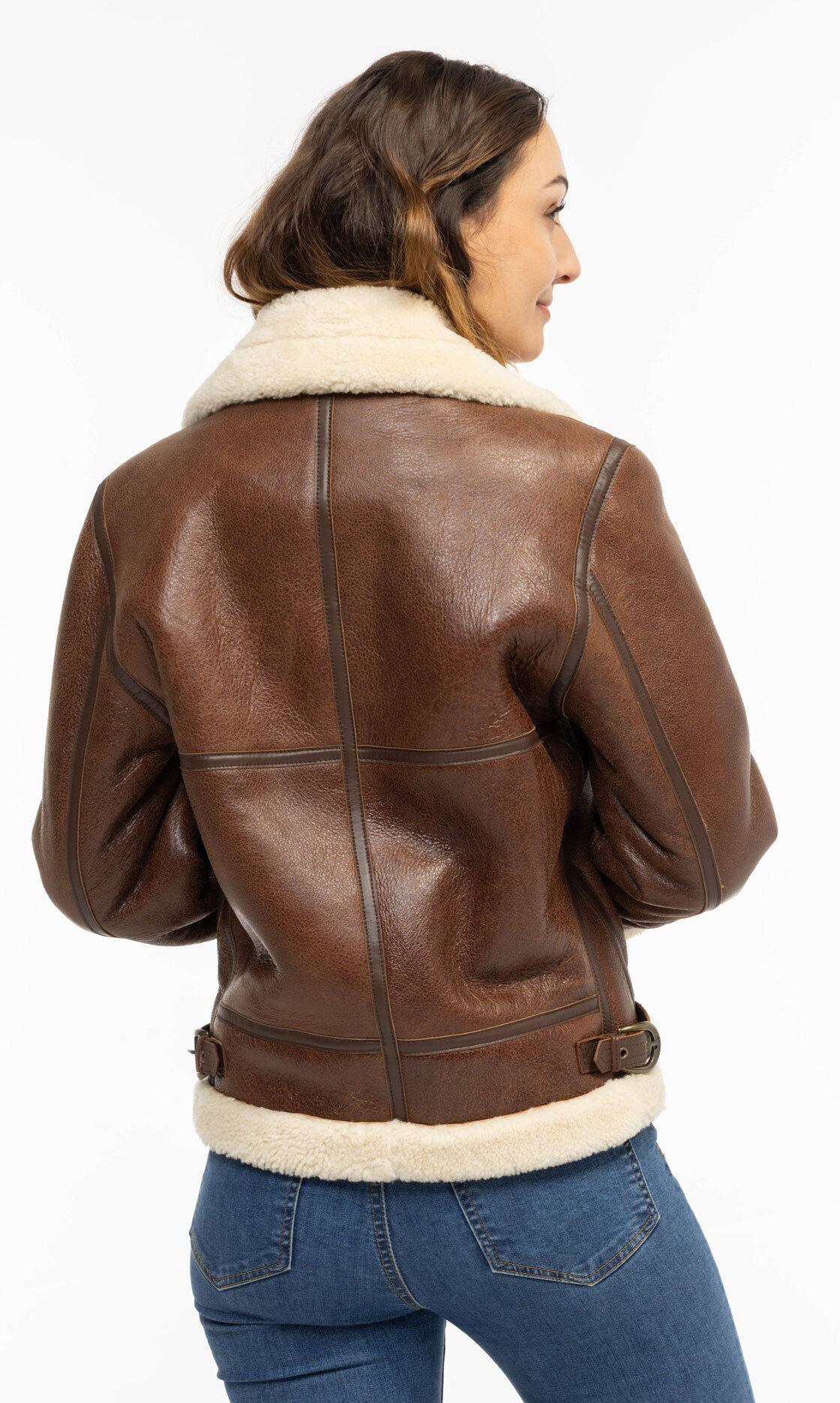 Vêtement en cuir Blousons cuir marron