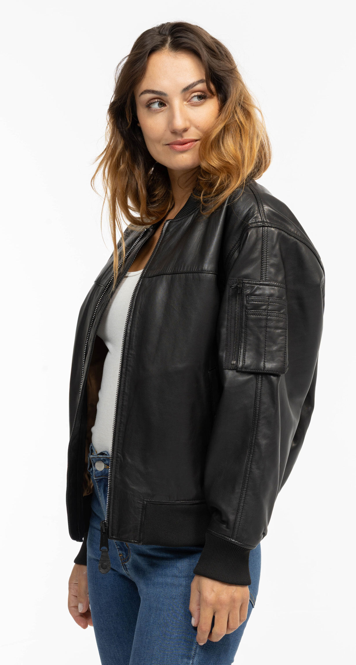 Vêtement en cuir Blousons cuir noir