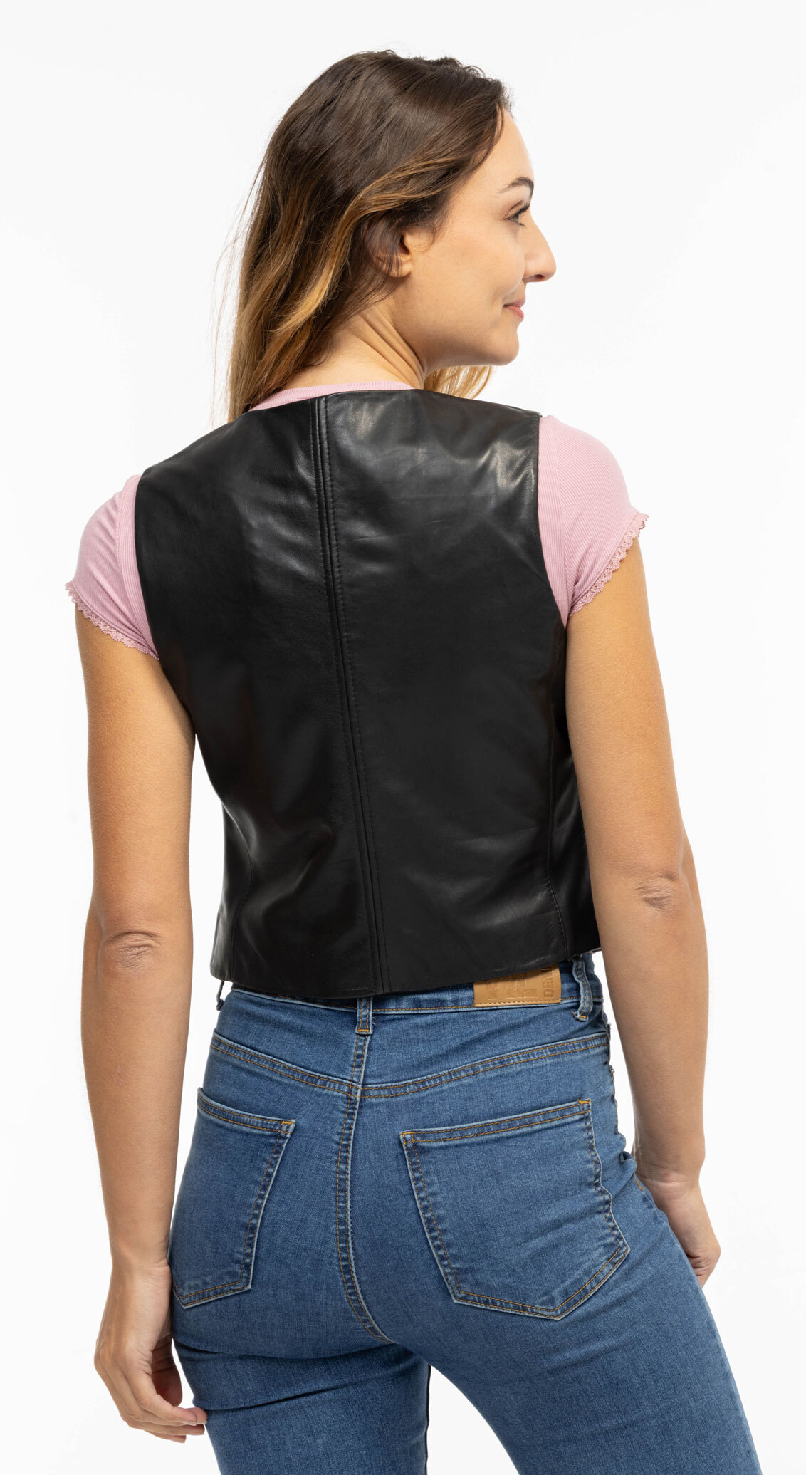 Vêtement en cuir Gilets cuir & fourrure  noir