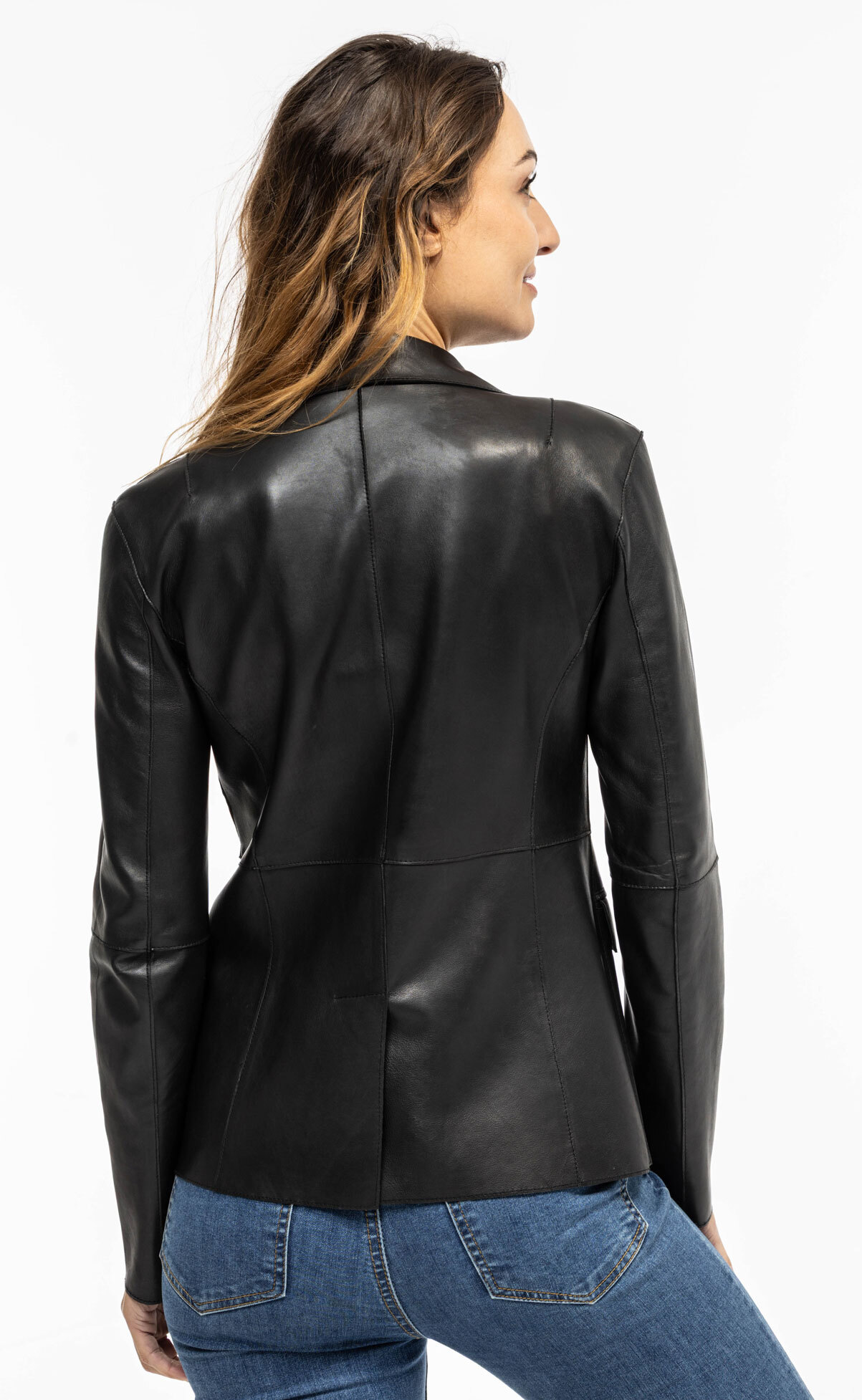 Vêtement en cuir Vestes cuir noir