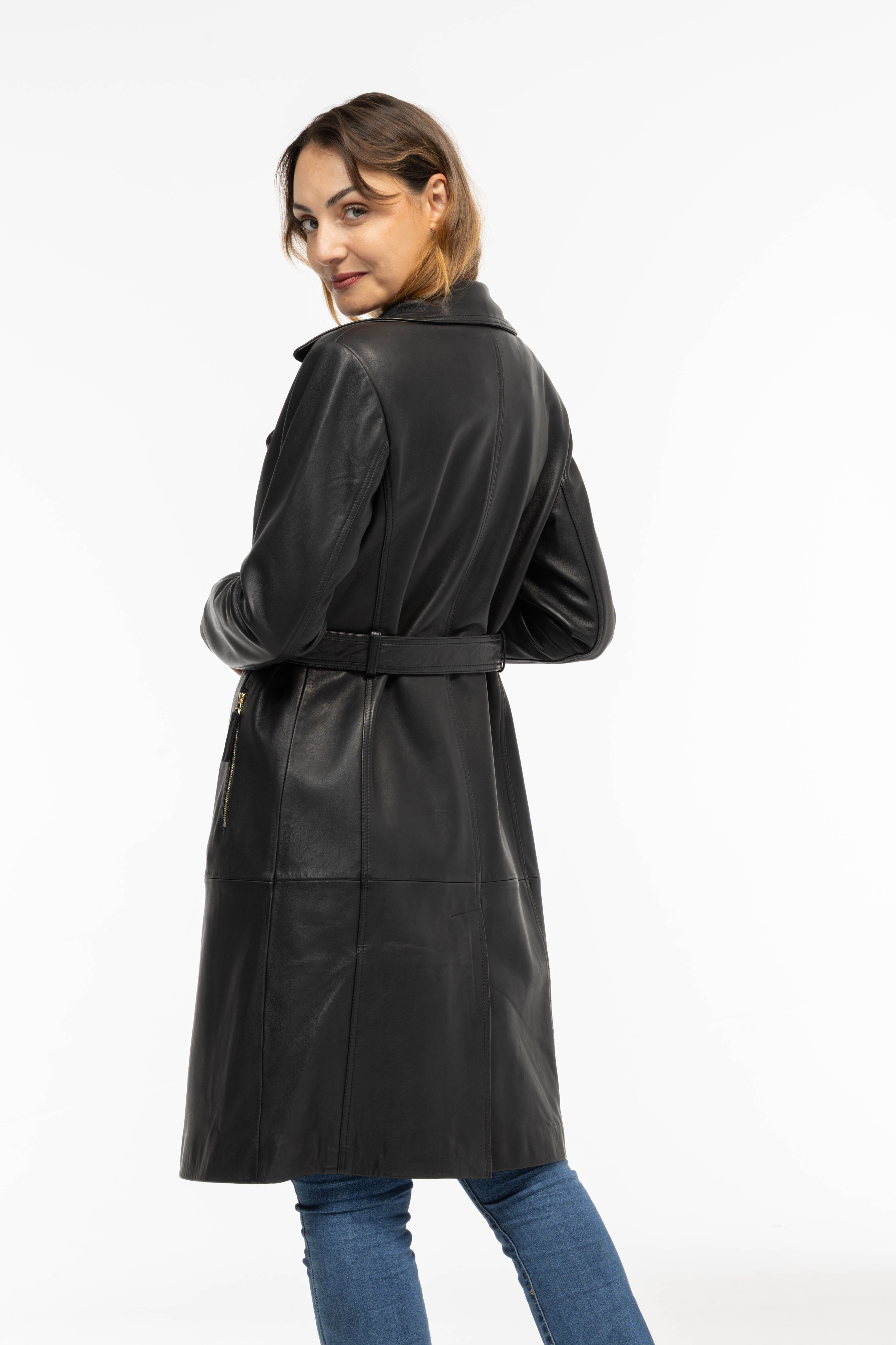 Vêtement en cuir Manteaux cuir noir