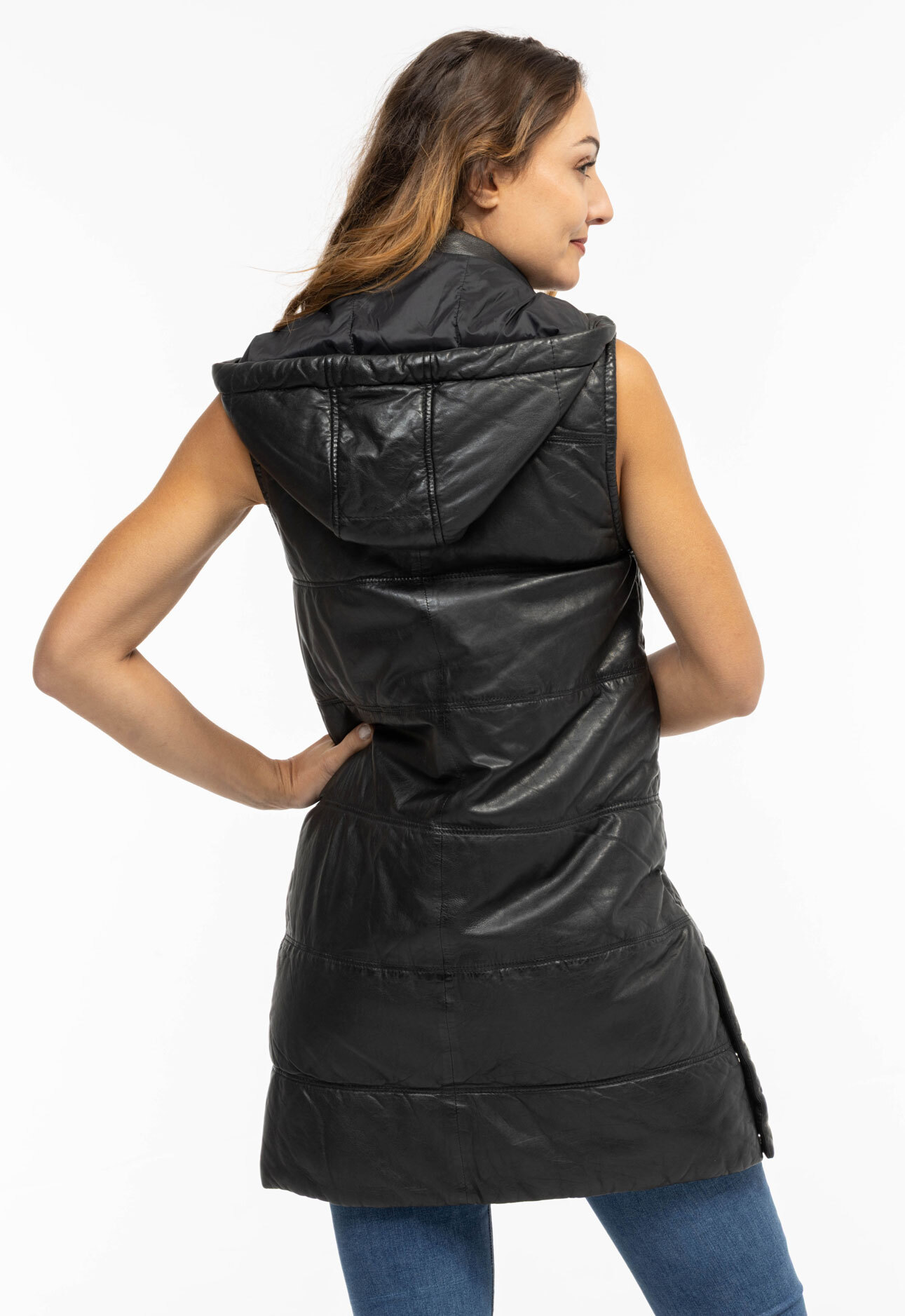 Vêtement en cuir Les bonnes affaires Femme noir