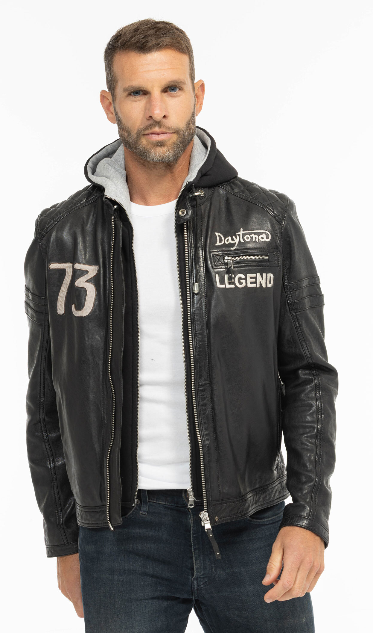 Vêtement en cuir Blousons cuir noir