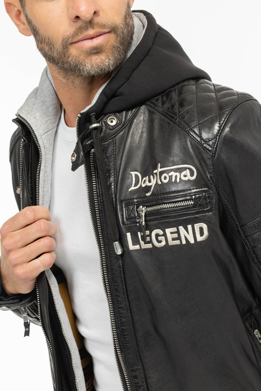 Vêtement en cuir Blousons cuir noir