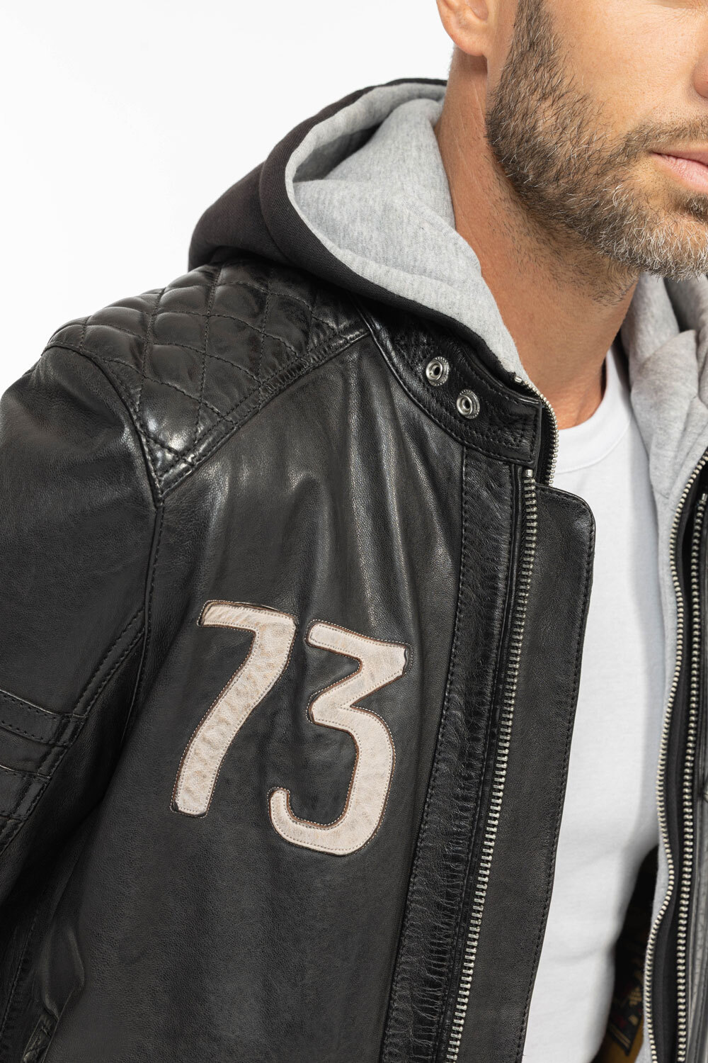 Vêtement en cuir Blousons cuir noir