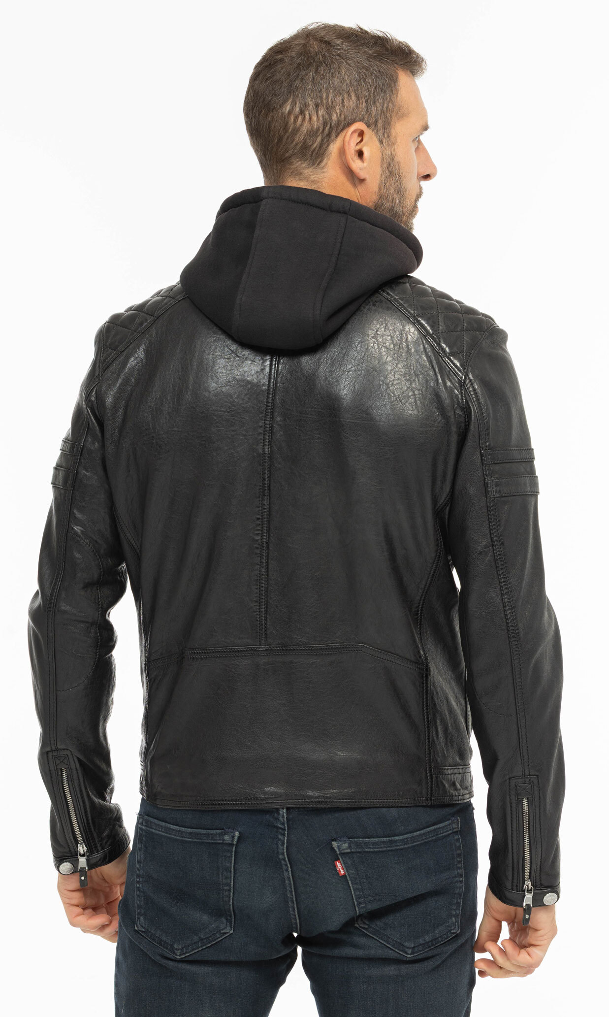 Vêtement en cuir Blousons cuir noir