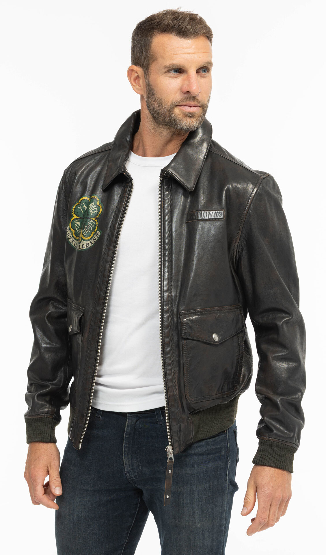 Vêtement en cuir Les bonnes affaires Homme noir