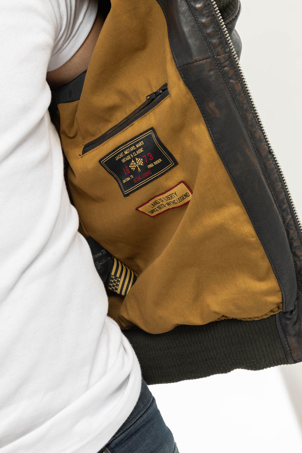 Vêtement en cuir Les bonnes affaires Homme noir