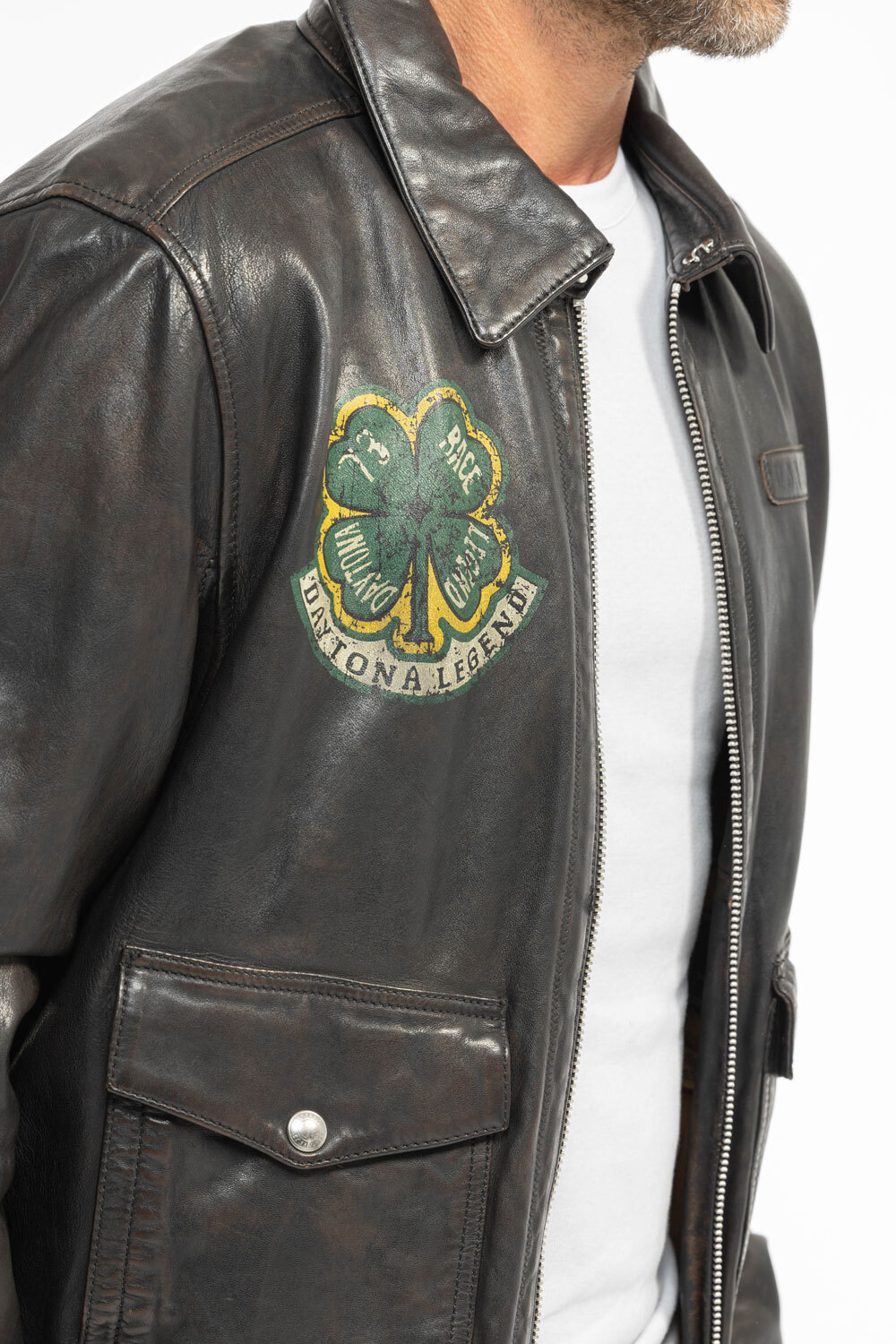 Vêtement en cuir Les bonnes affaires Homme noir