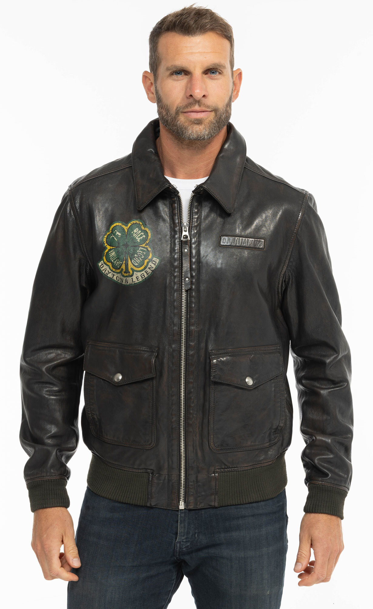 Vêtement en cuir Les bonnes affaires Homme noir