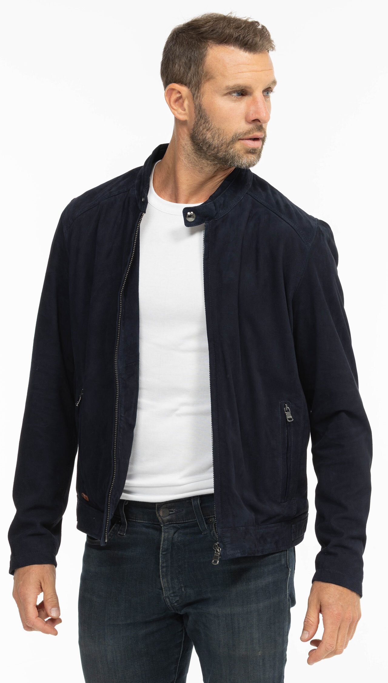 Vêtement en cuir Les bonnes affaires Homme bleu